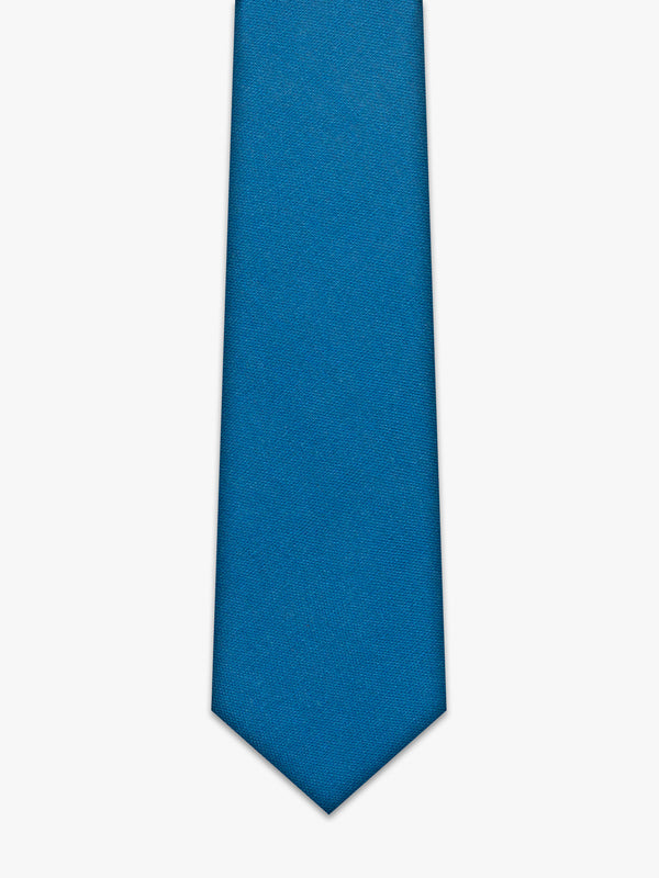 Blue linen tie