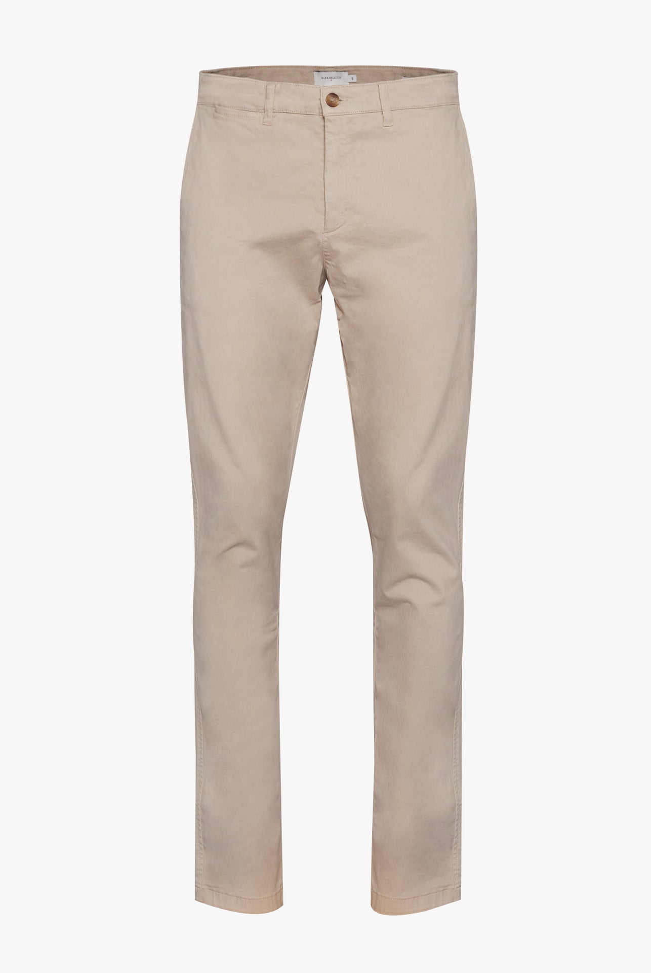 Calças Chinos Regular Fit Twill Beges Mr. Blue