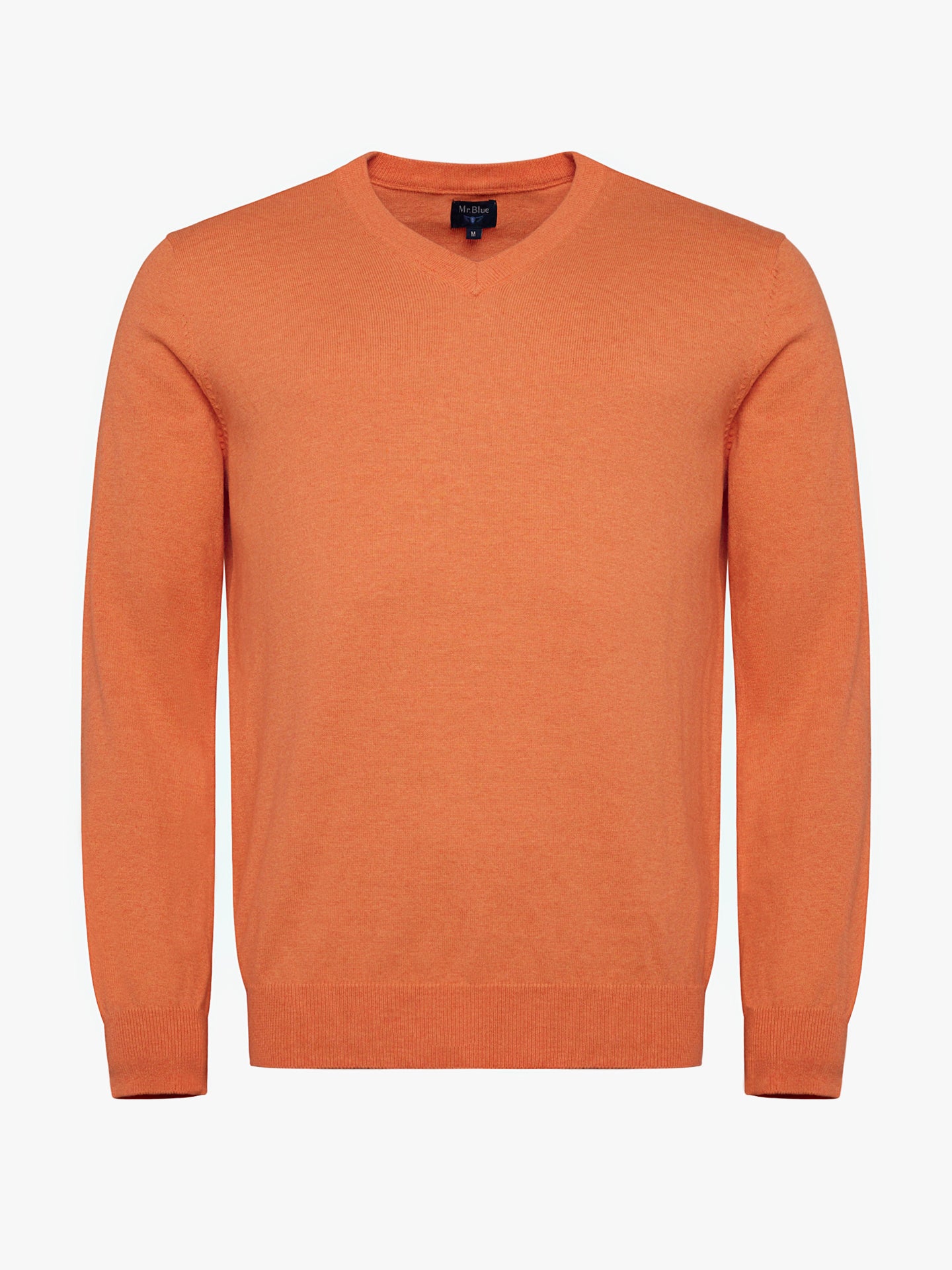 Pullover Caxemira Fino Laranja Mr. Blue