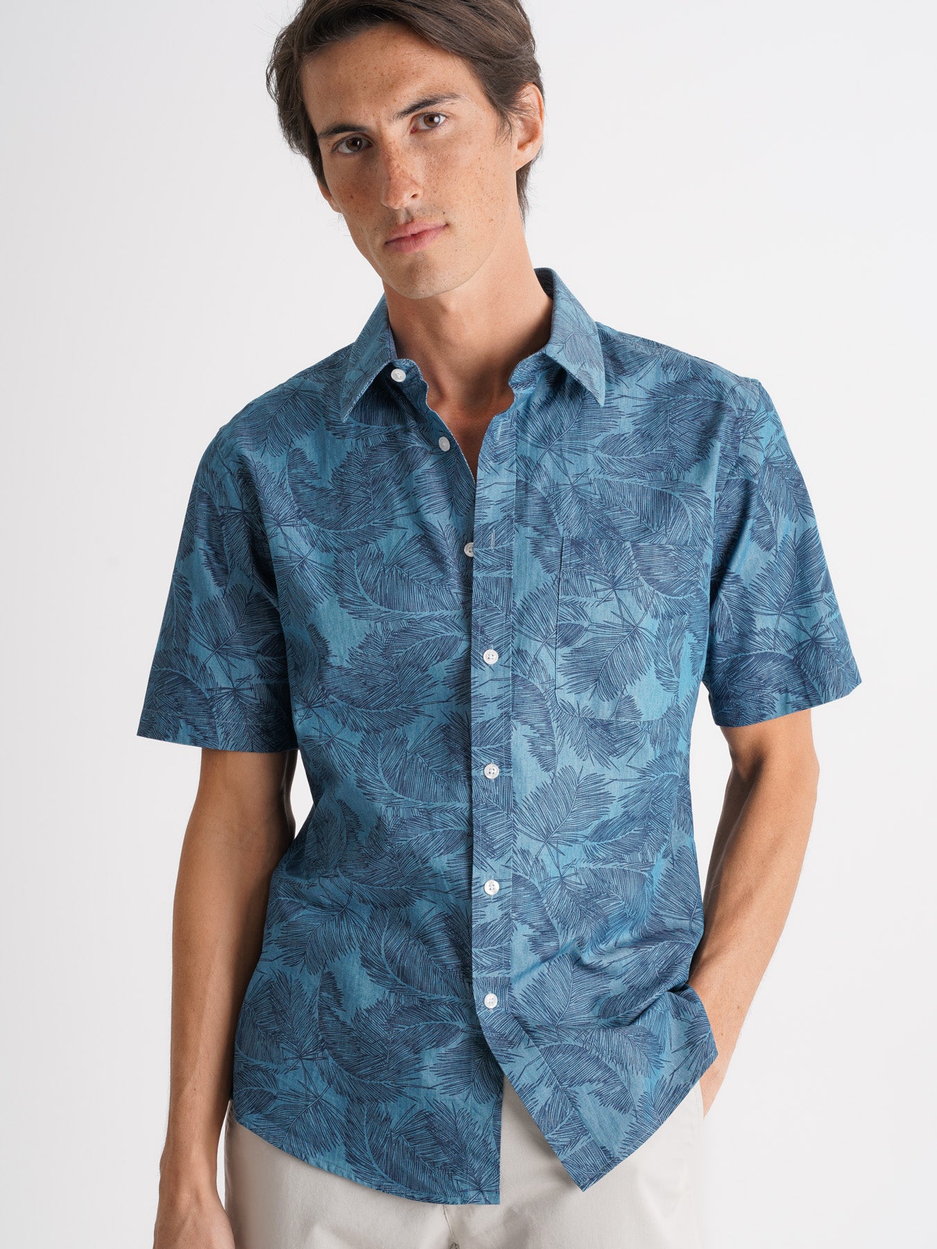 Camisa Regular Fit Azul Mr. Blue