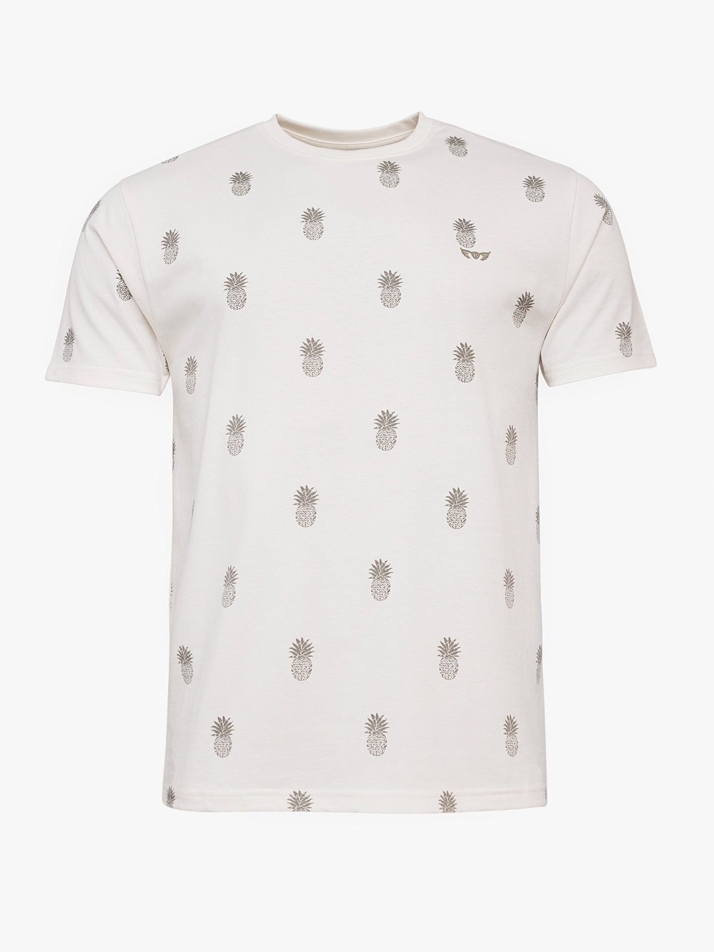 T-Shirt 100% Algodão Bege Mr. Blue