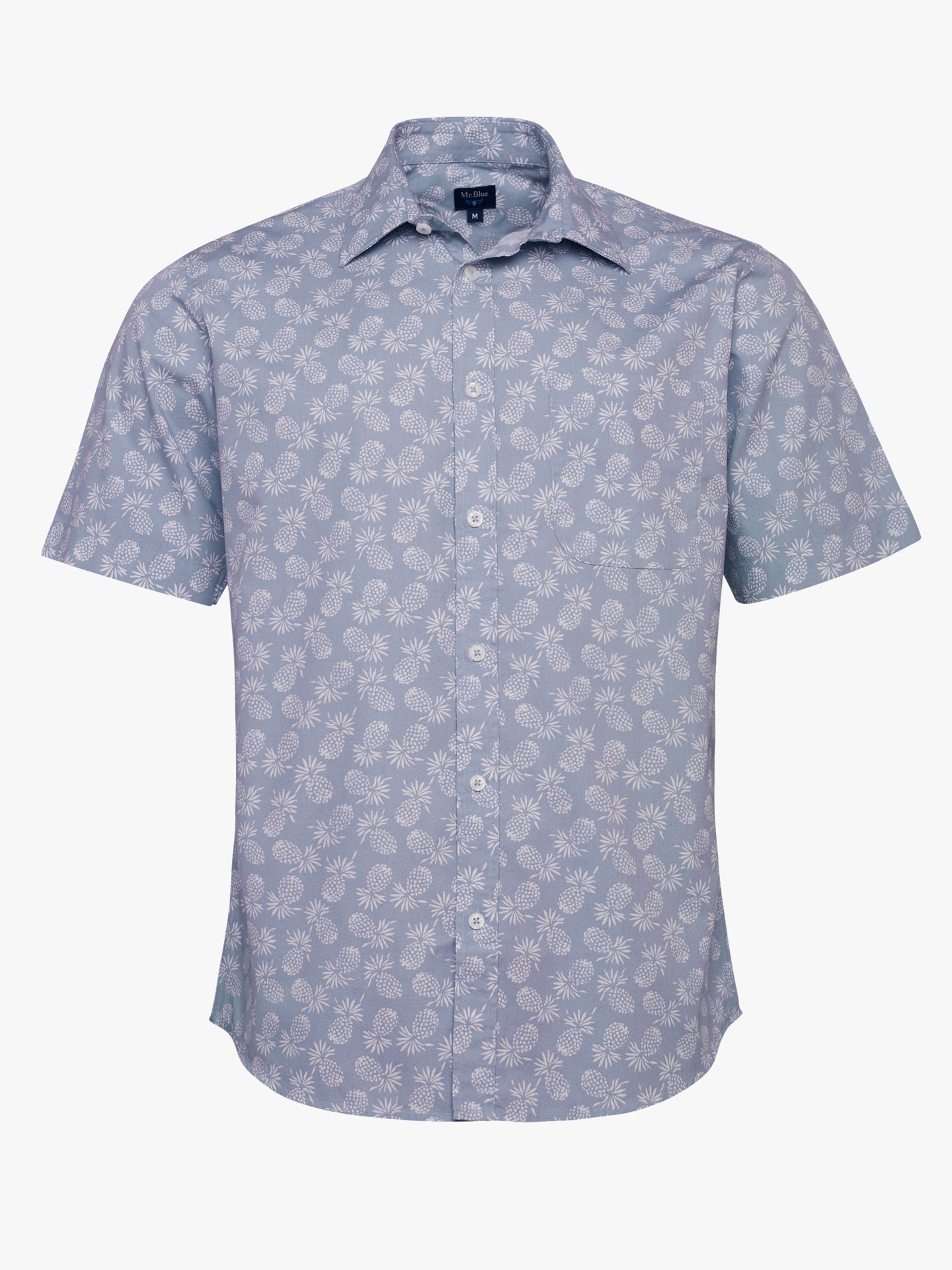 Camisa Regular Fit Popeline Azul Mr. Blue