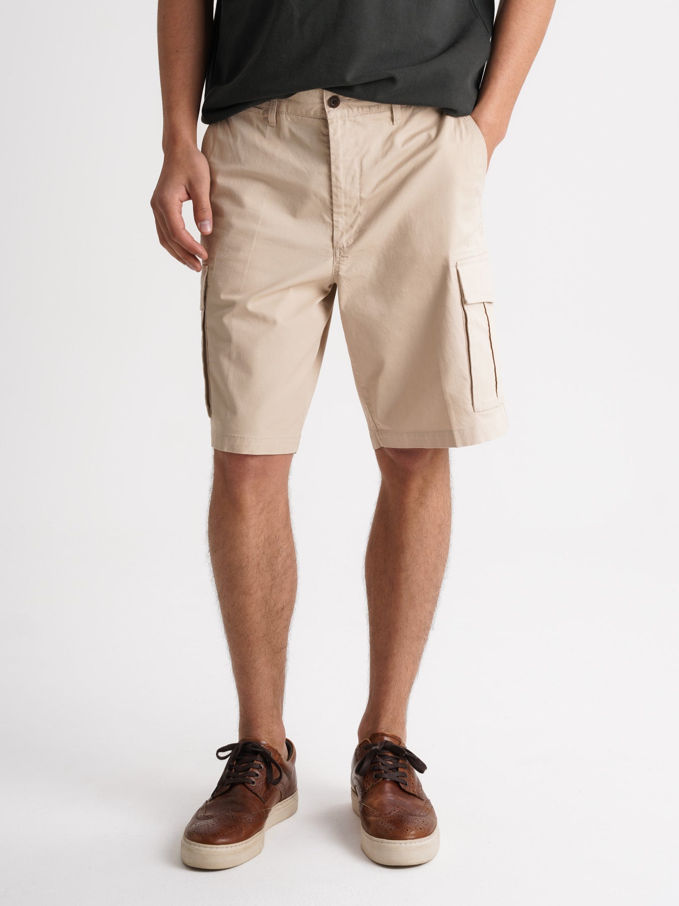 Calções Regular Fit Beges Mr. Blue