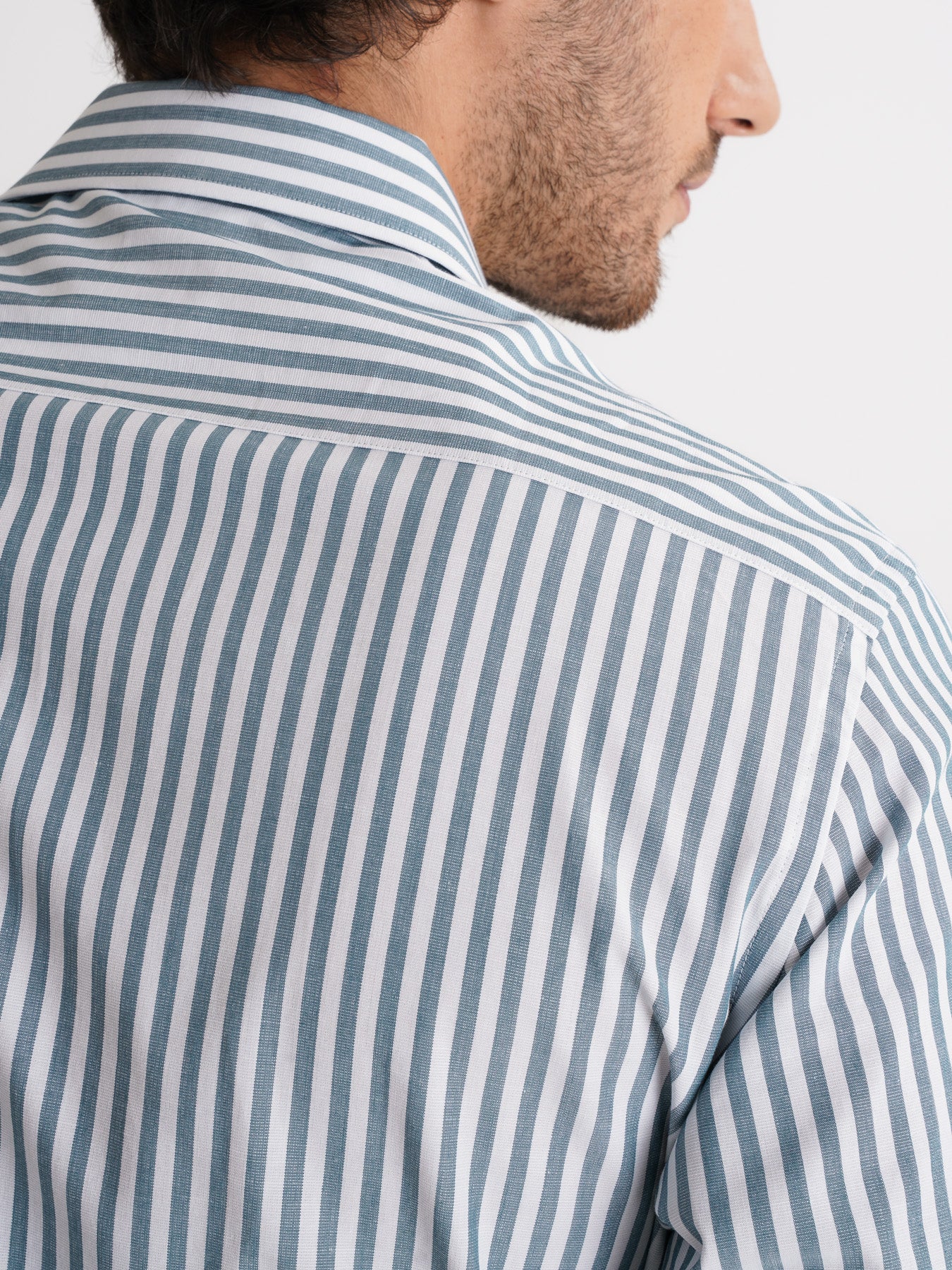 Camisa Slim Fit Dobby Azul Mr. Blue