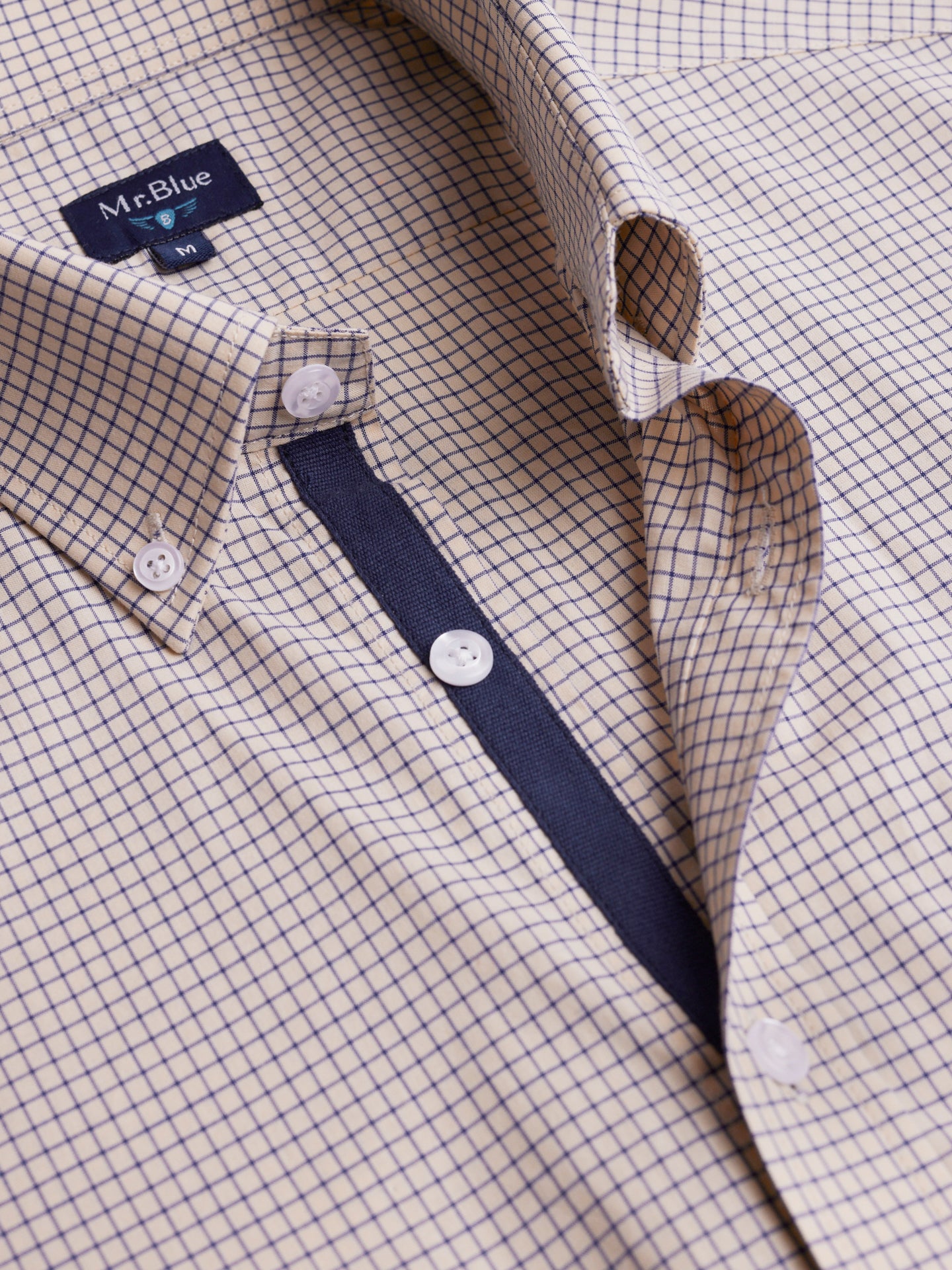 Camisa Regular Fit Popeline Azul Mr. Blue