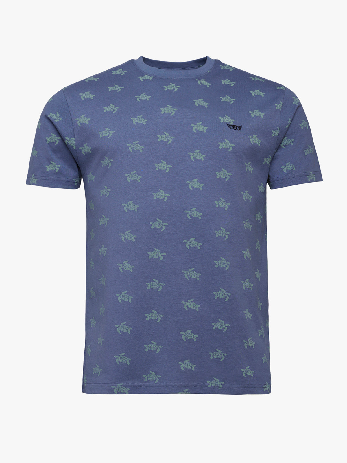 Mr. Blue Camiseta 100% Algodón Azul