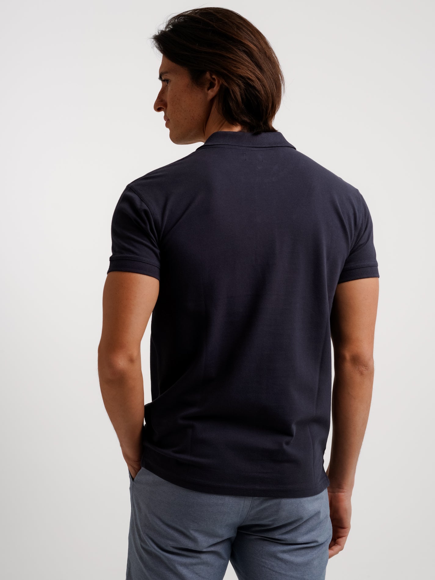 Polo Regular Fit Piquet Azul Mr. Blue