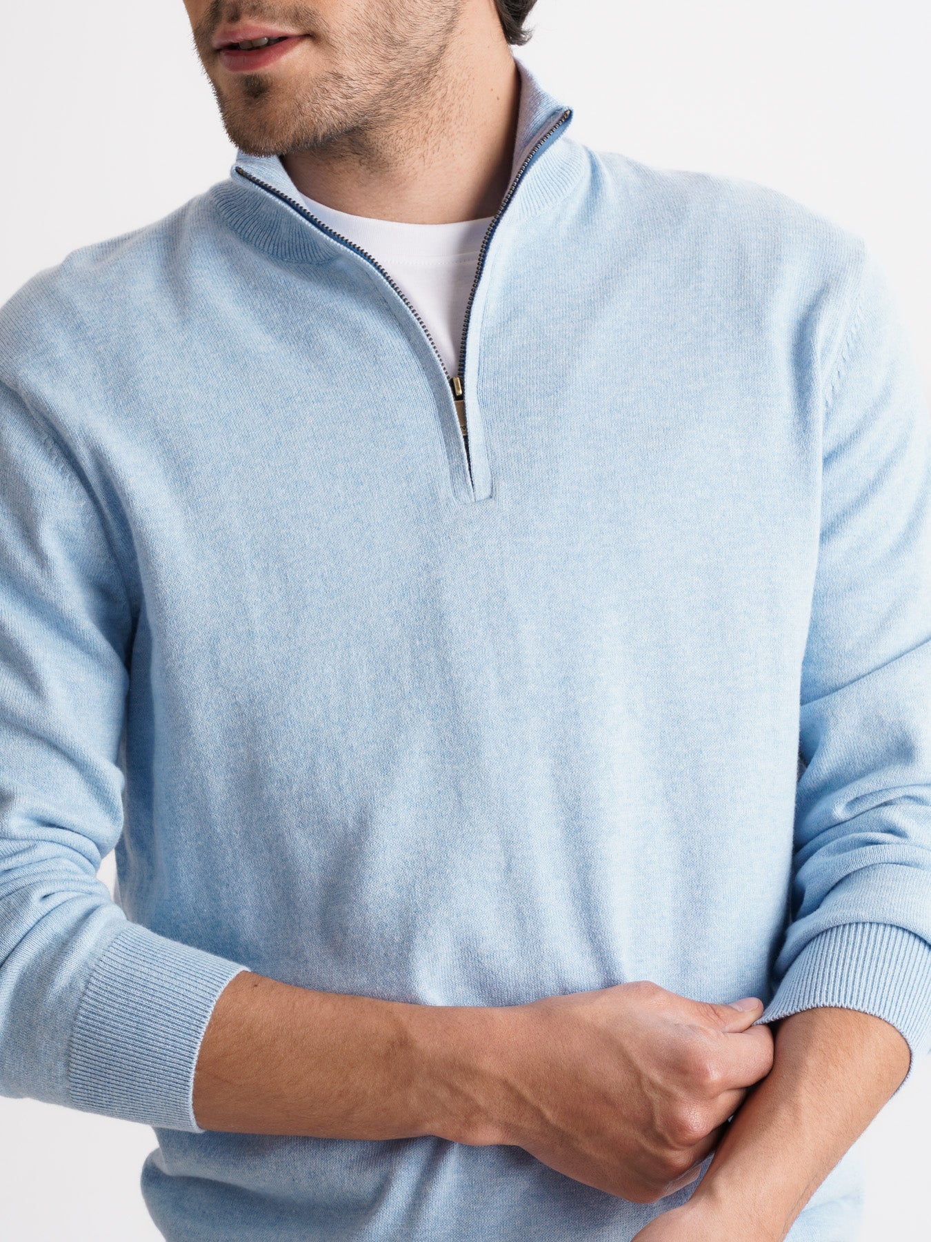 Pullover Caxemira Fino Azul Mr. Blue