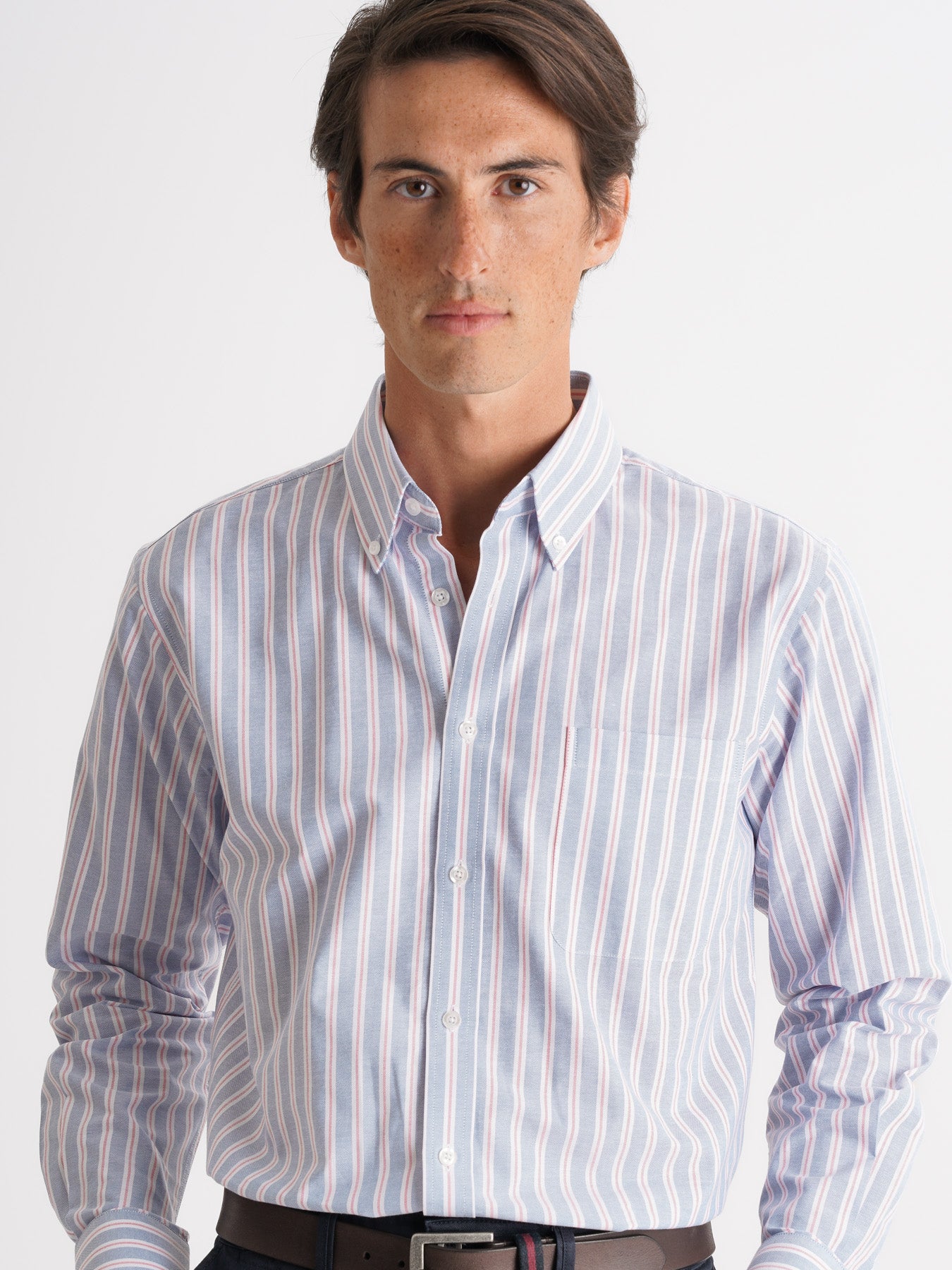 Camisa Regular Fit Oxford Azul Mr. Blue