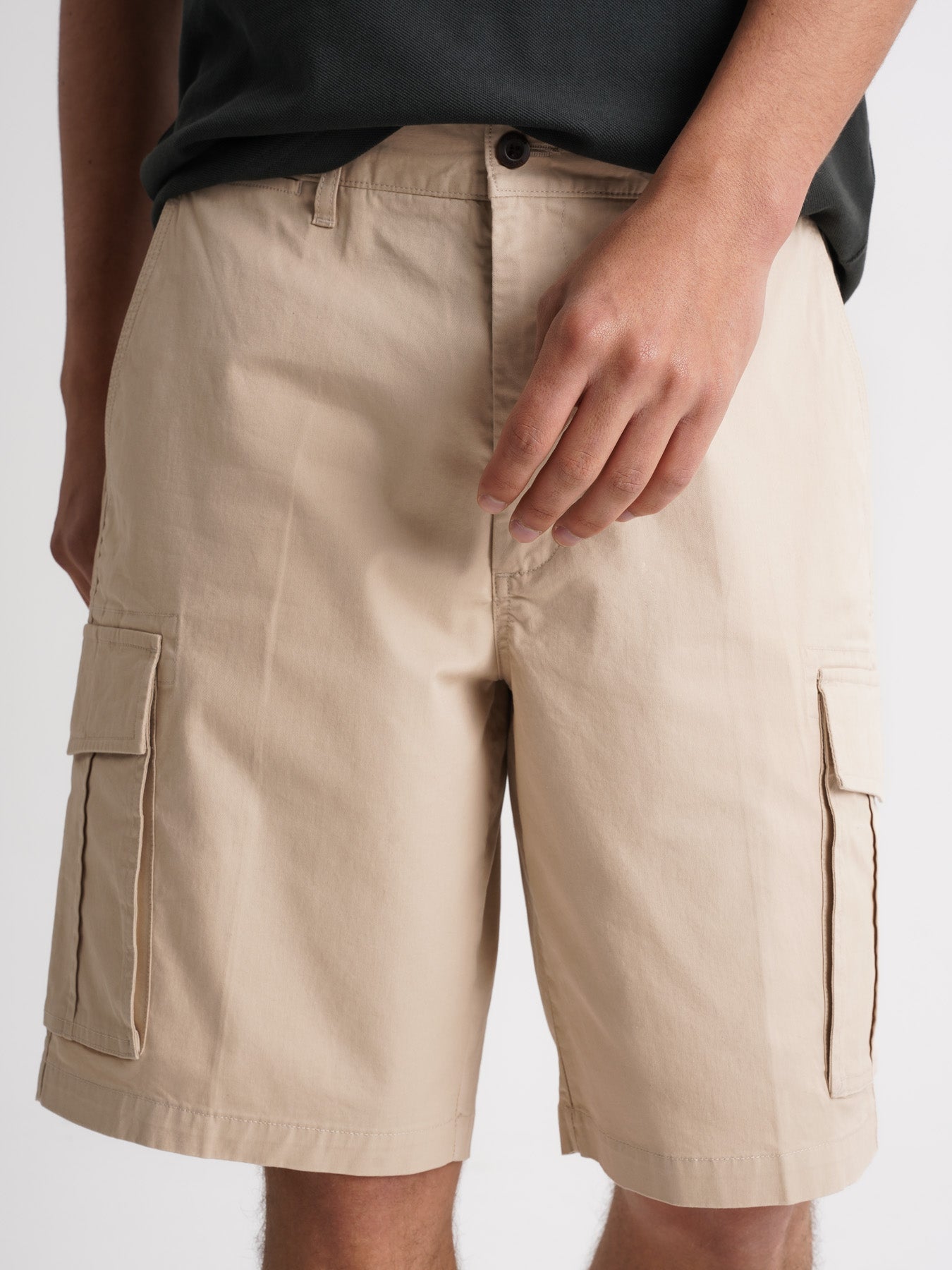 Calções Regular Fit Beges Mr. Blue