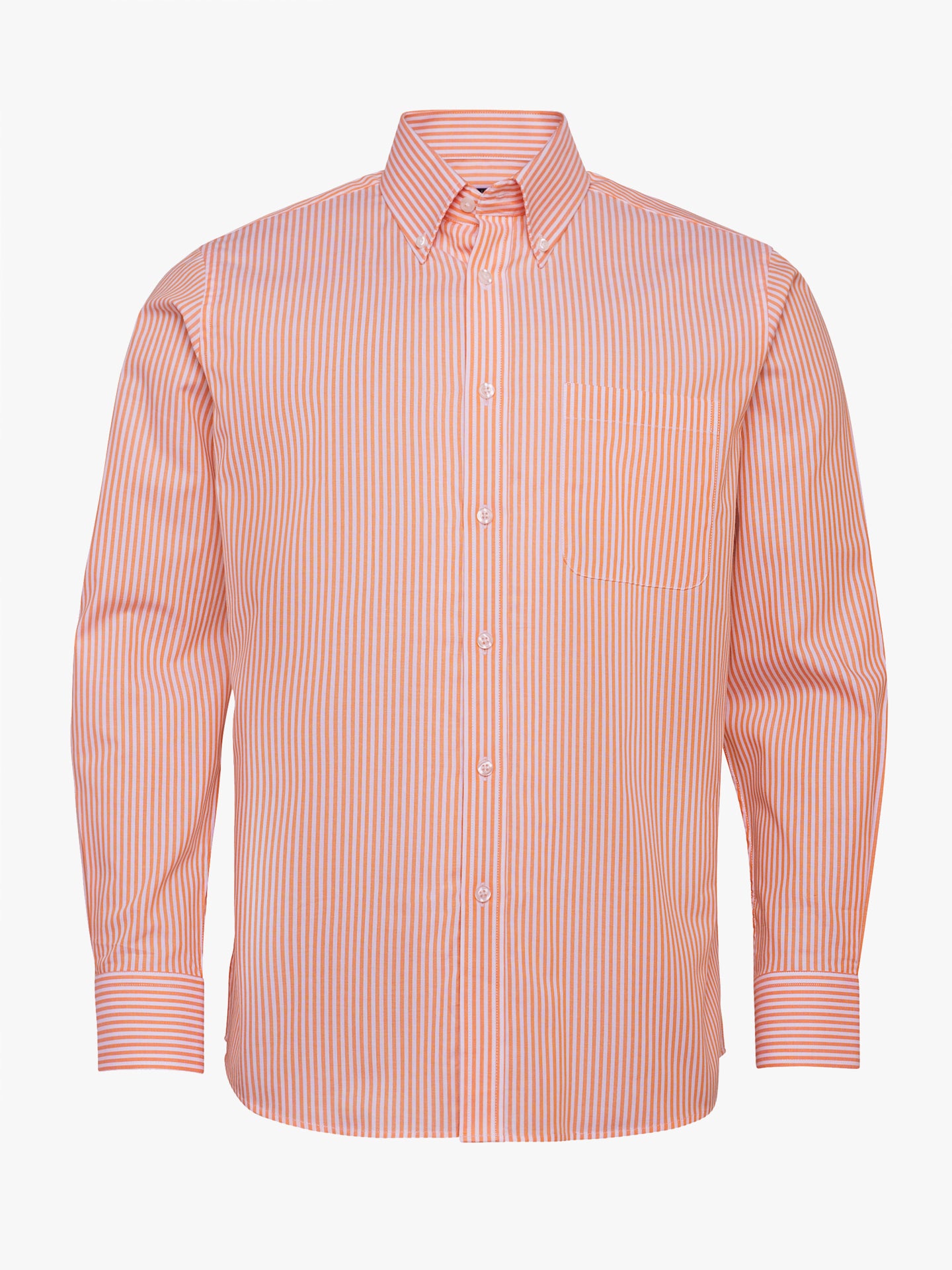 Camisa Regular Fit Oxford Laranja Mr. Blue