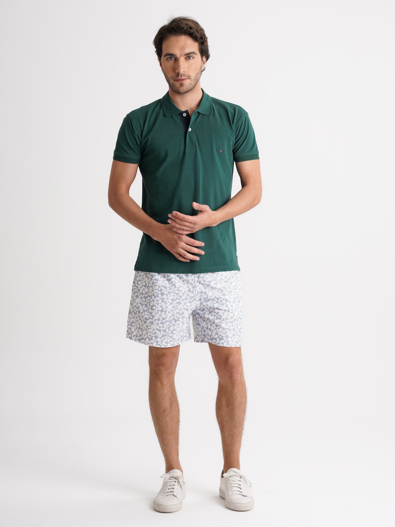 Polo Regular Fit Piquet Verde Mr. Blue