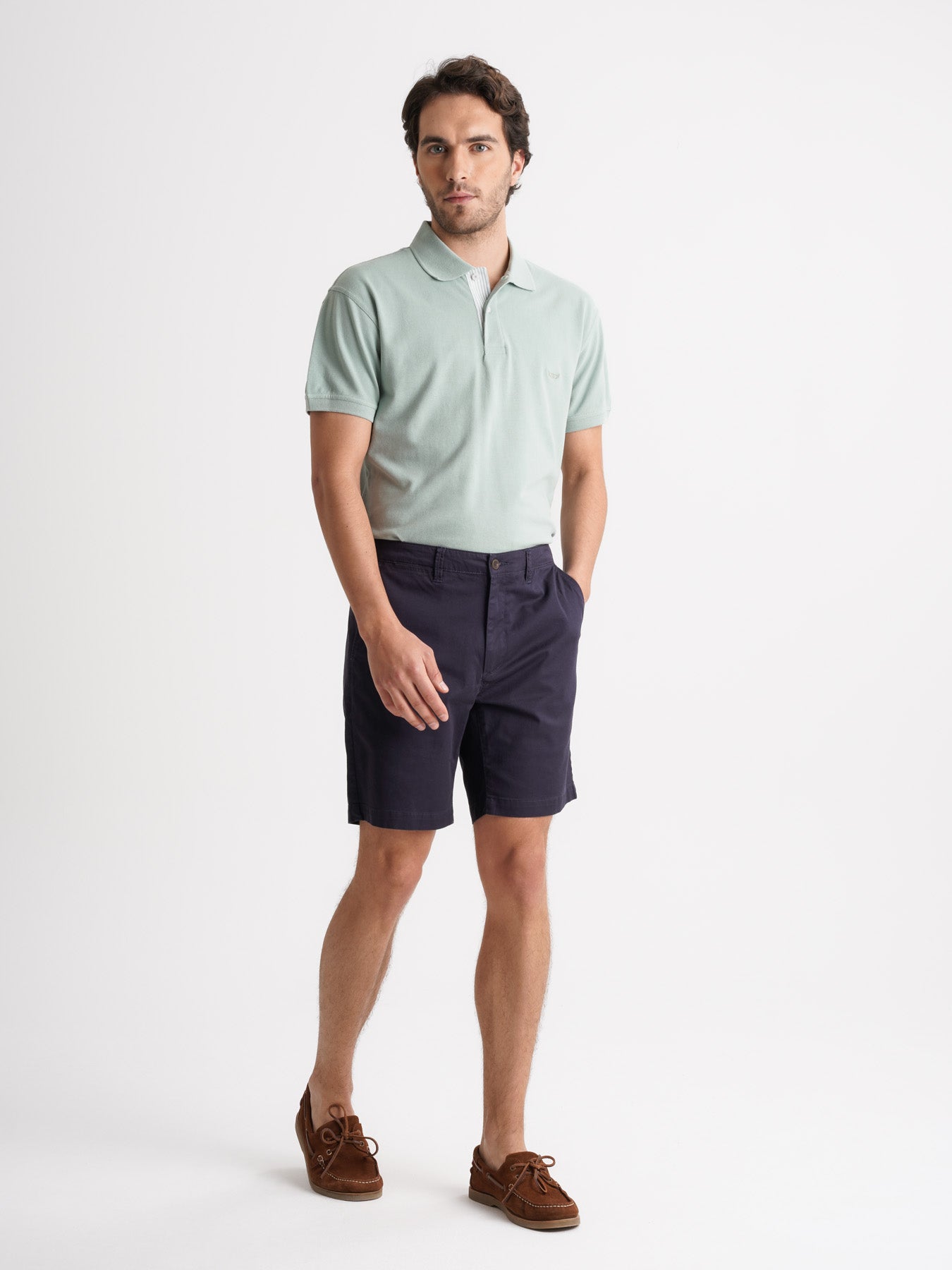 Calções Slim Fit Azuis Mr. Blue