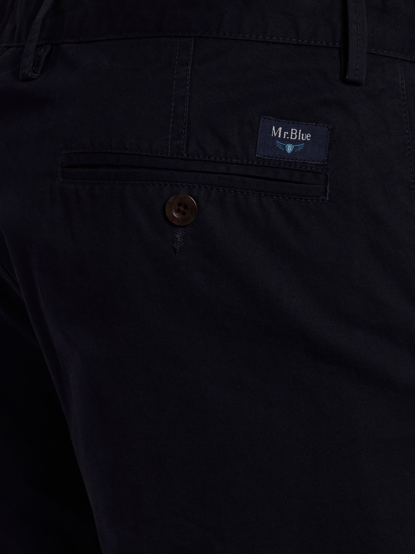 Calças Chinos Slim Fit Twill Azuis Mr. Blue