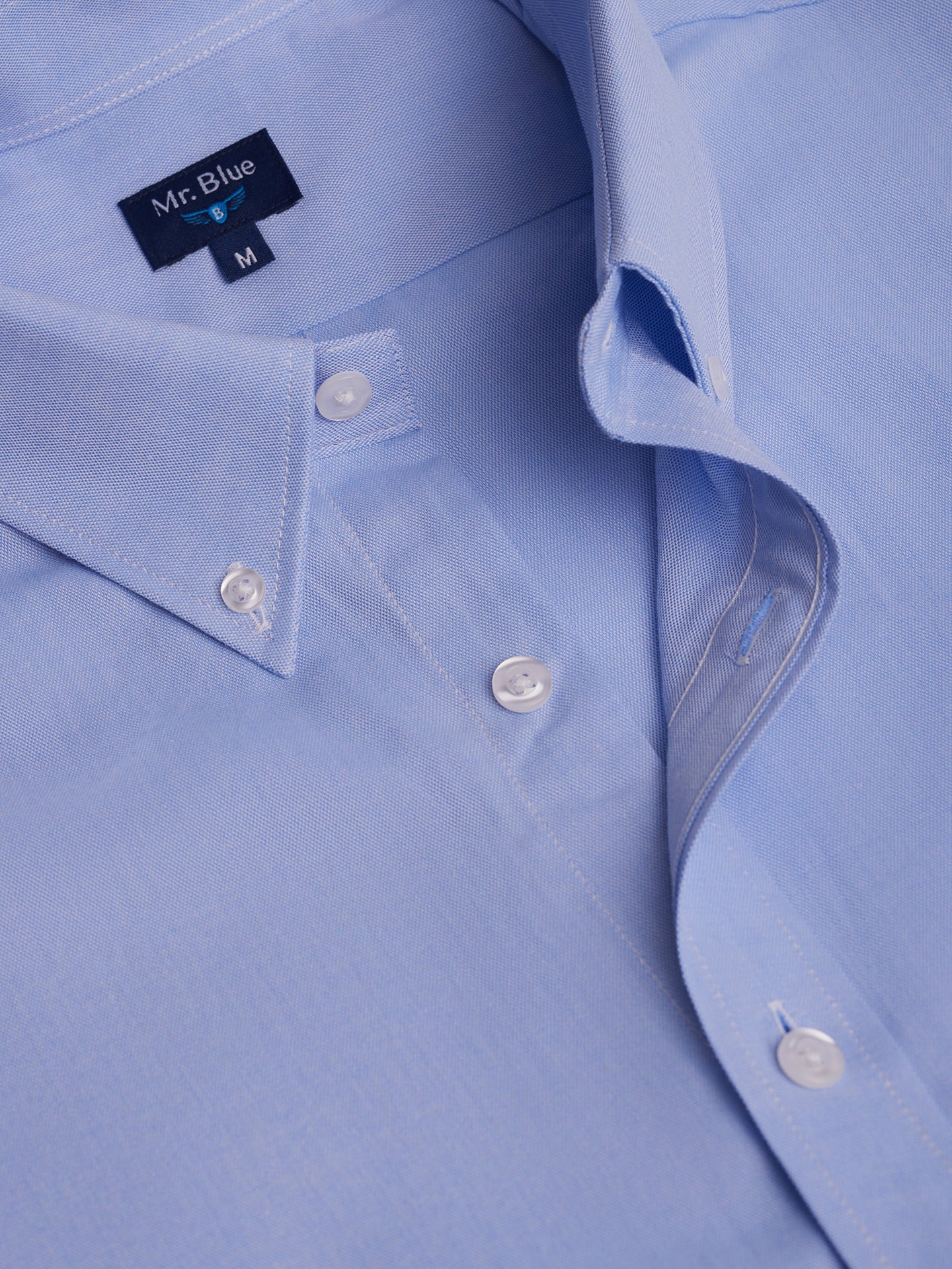 Camisa Regular Fit Oxford Azul Mr. Blue