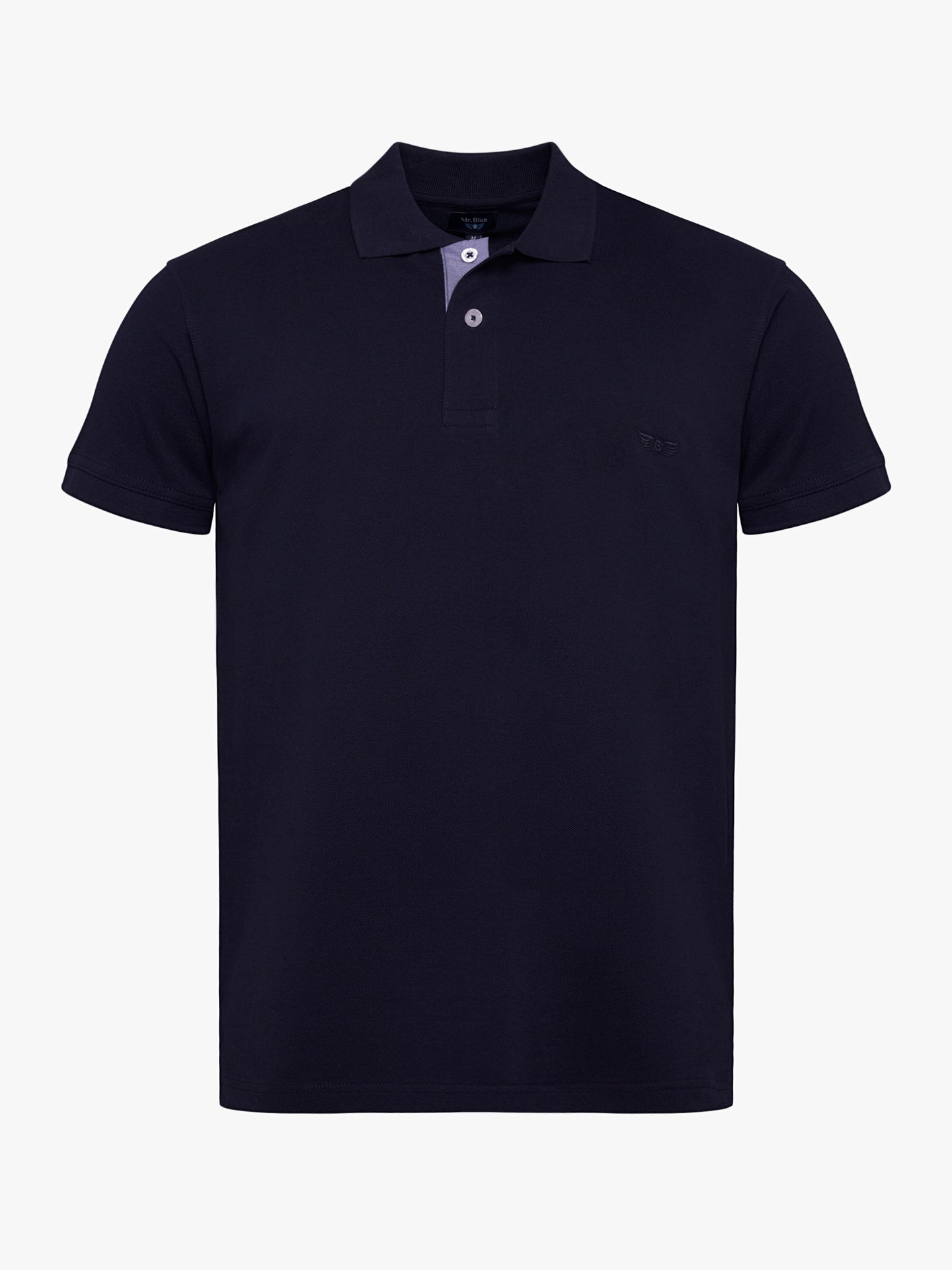 Polo Regular Fit Piquet Azul Mr. Blue