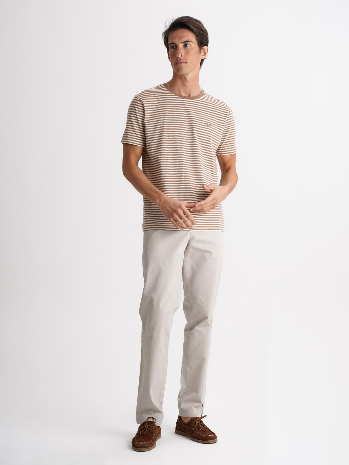 Mr. Blue 100% Cotton Brown T-Shirt