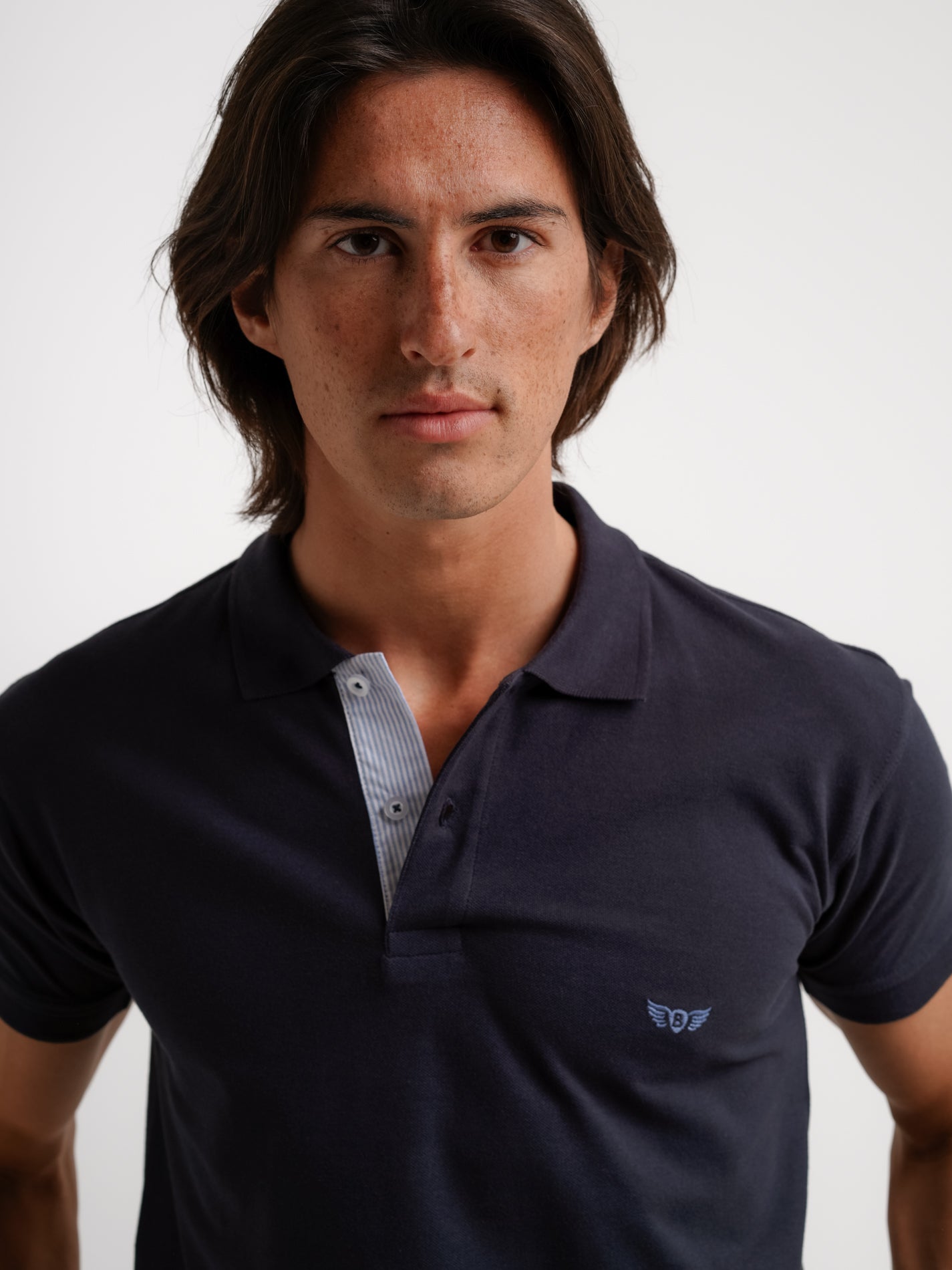Polo Regular Fit Piquet Azul Mr. Blue