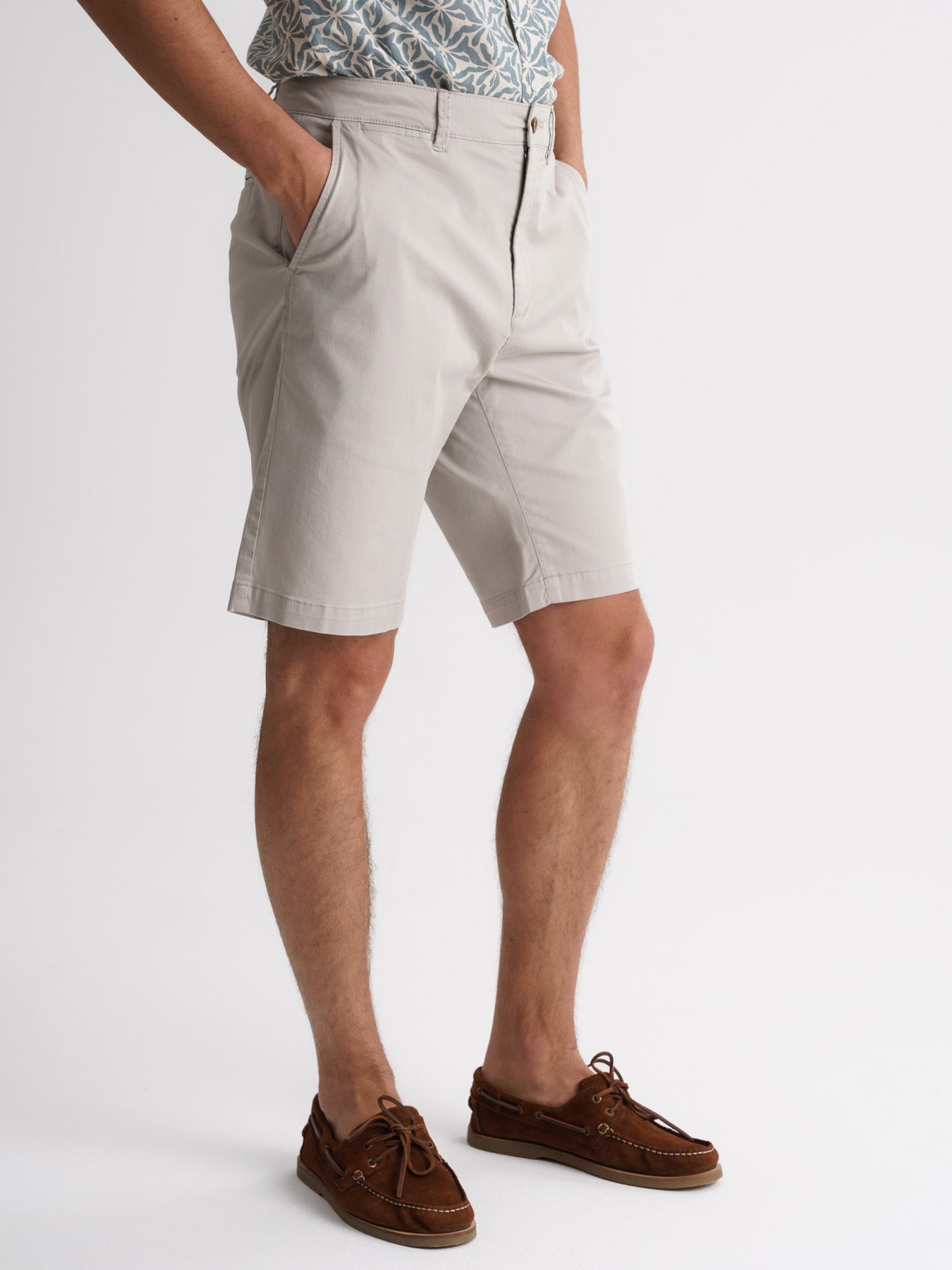 Calções Regular Fit Brancos Mr. Blue