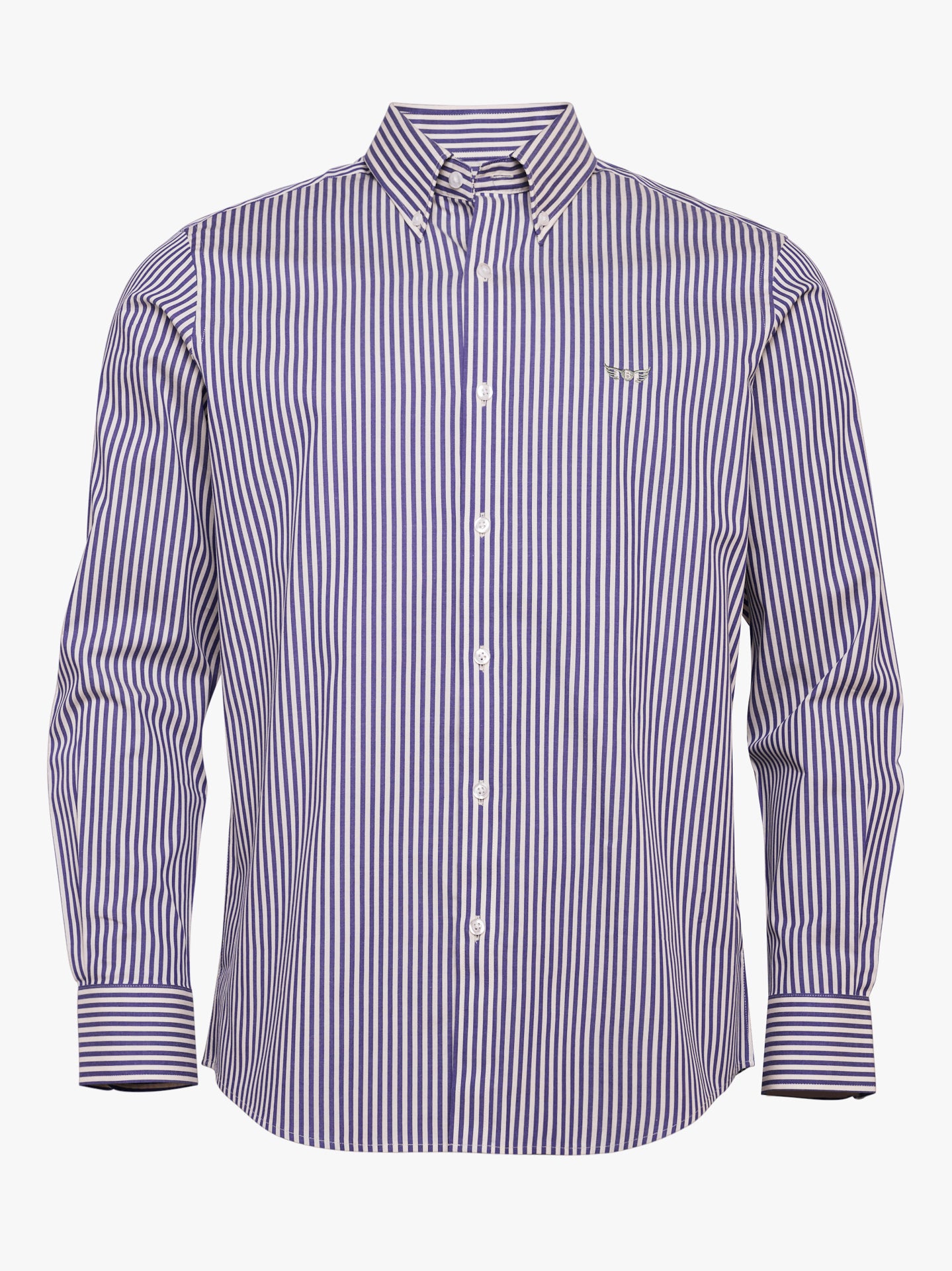 Camisa Regular Fit Twill Azul Mr. Blue