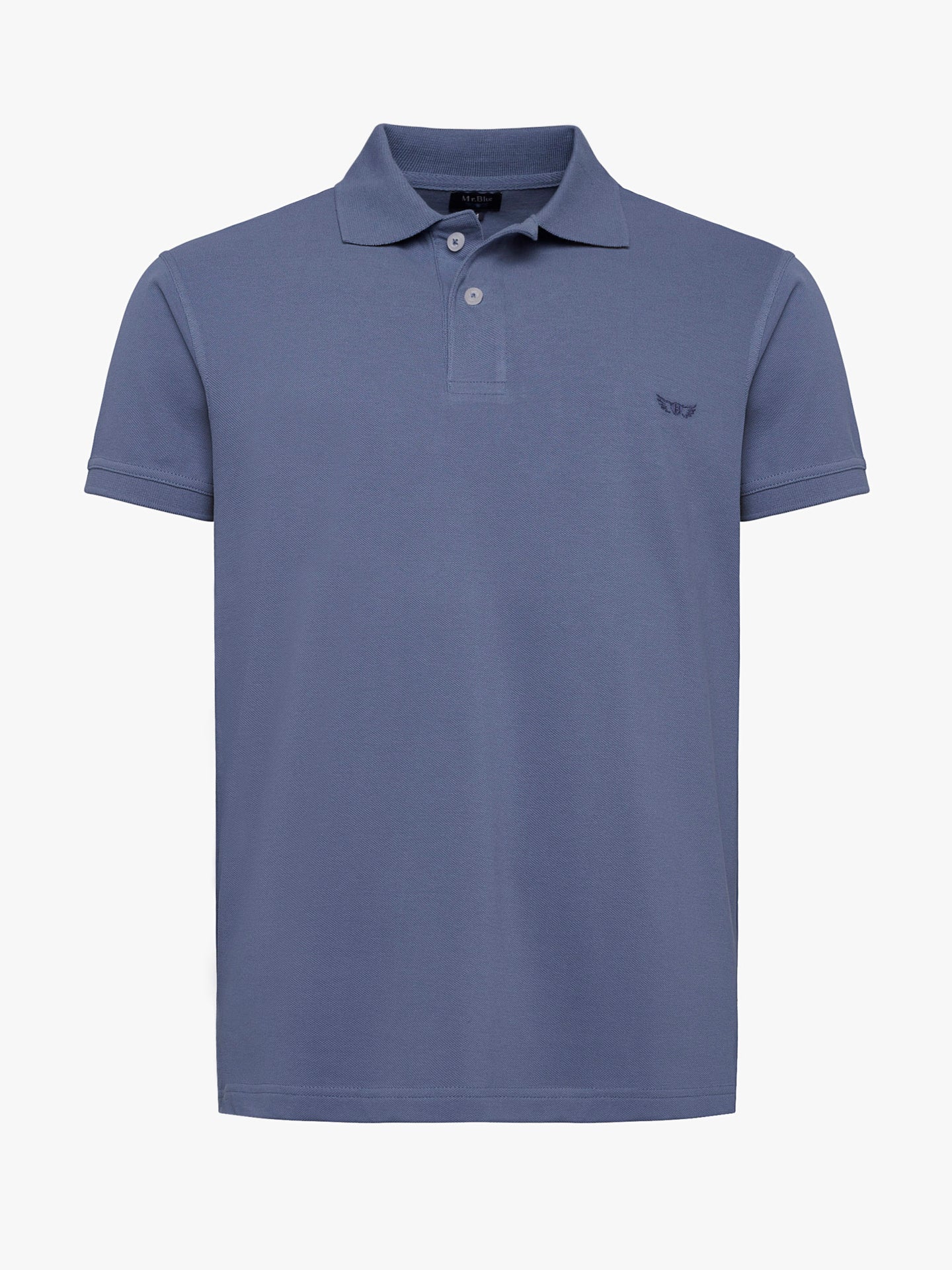 Polo Regular Fit Piquet Azul Mr. Blue