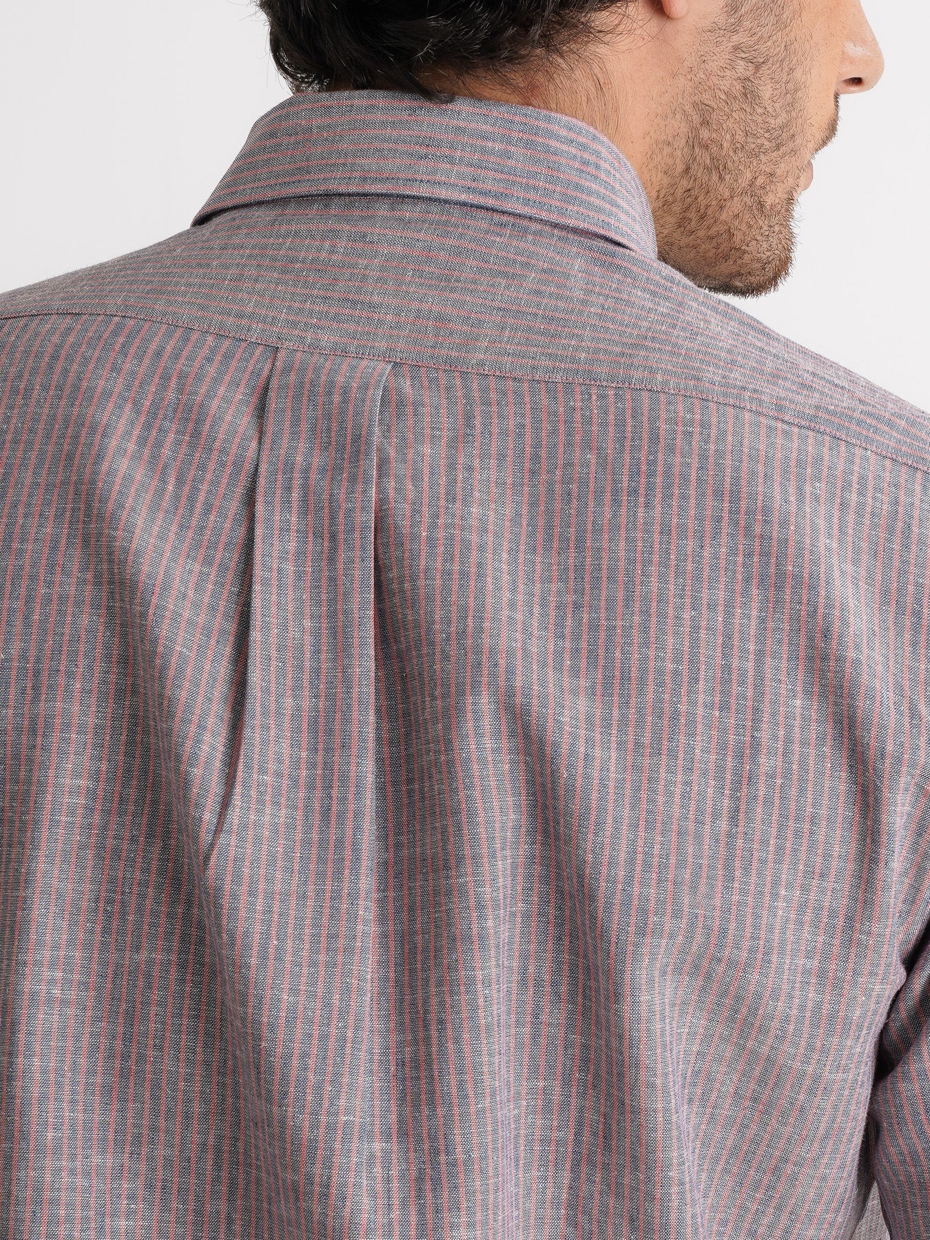 Camisa Regular Fit Linho Azul Mr. Blue