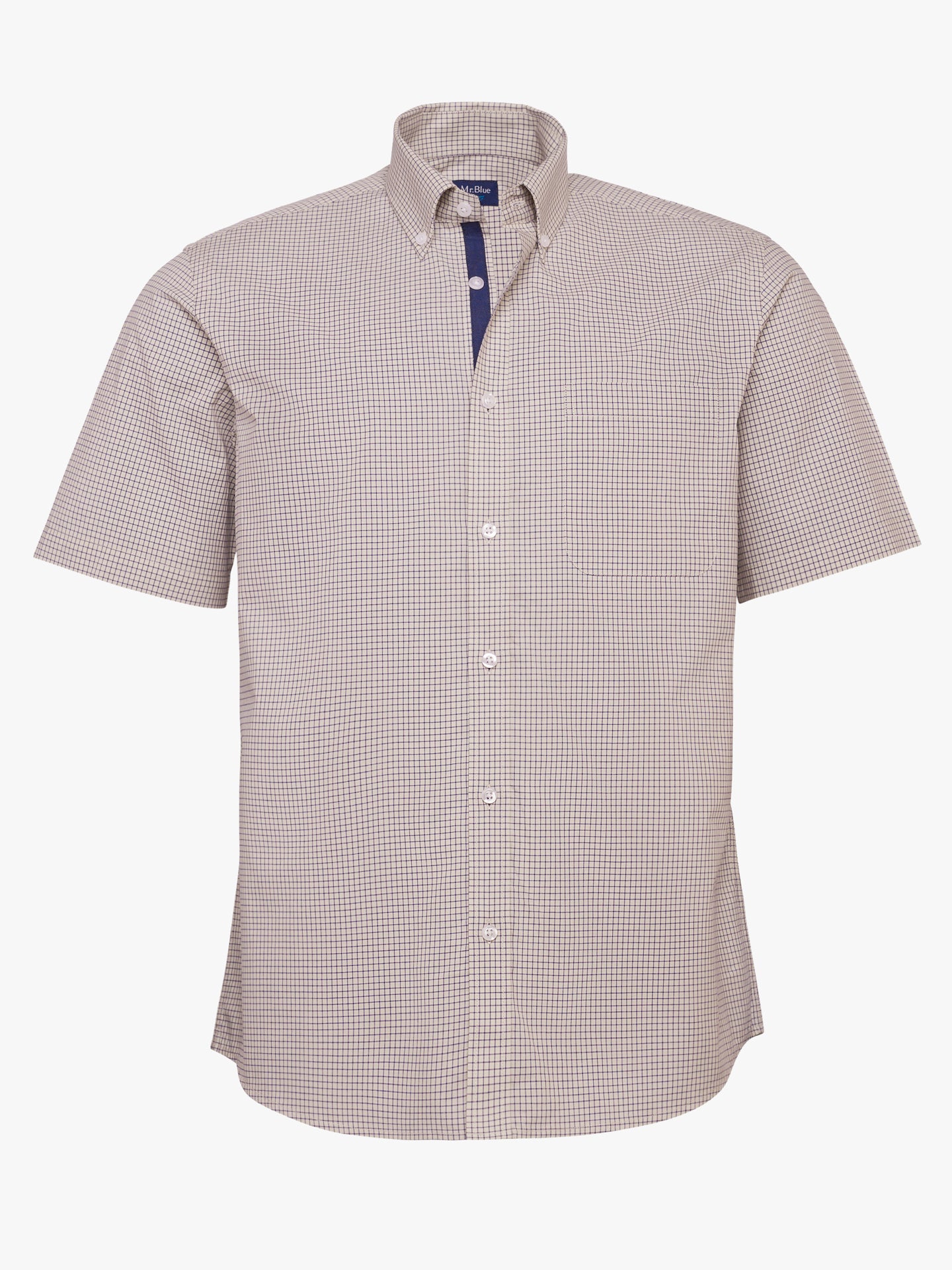 Camisa Regular Fit Popeline Azul Mr. Blue