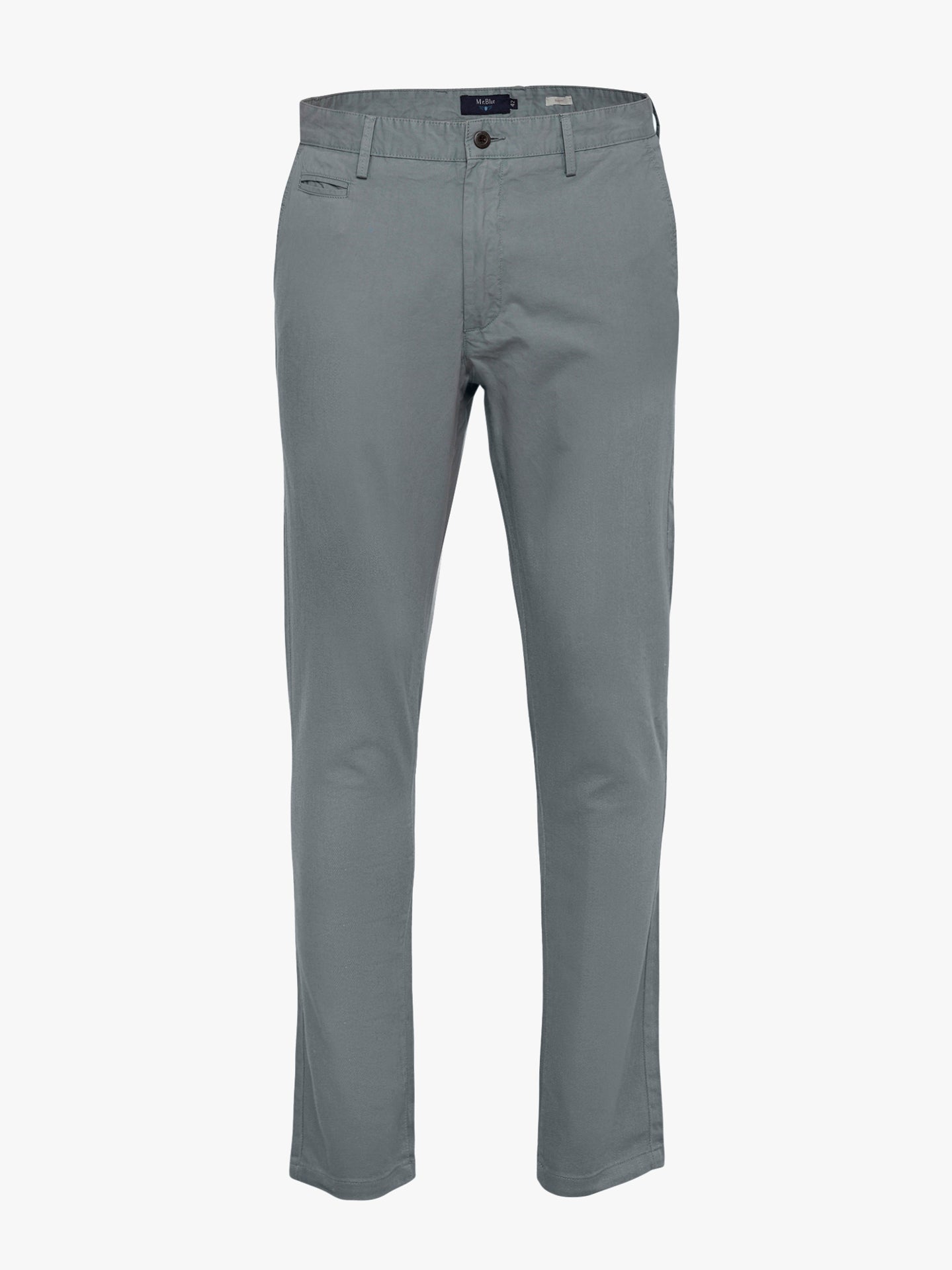 Calças Chinos Slim Fit Twill Verdes Mr. Blue