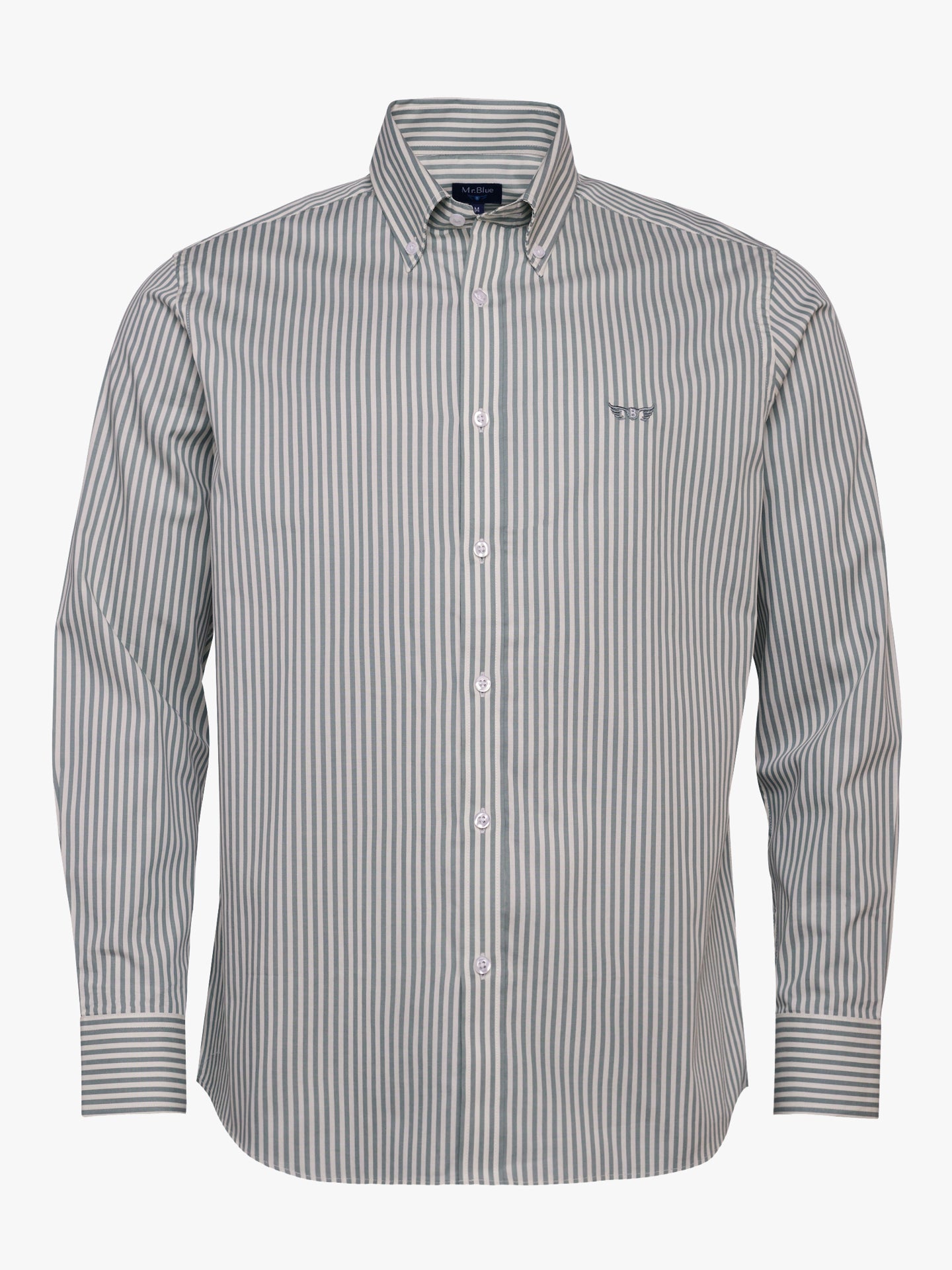 Camisa Regular Fit Twill Verde Mr. Blue