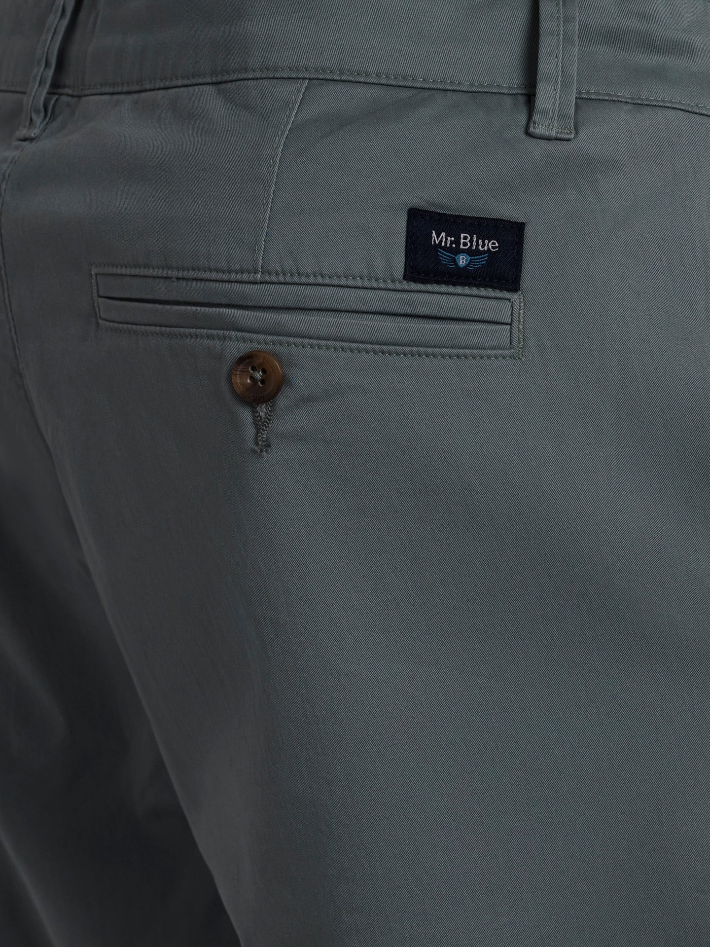 Calças Chinos Regular Fit Twill Azuis Mr. Blue