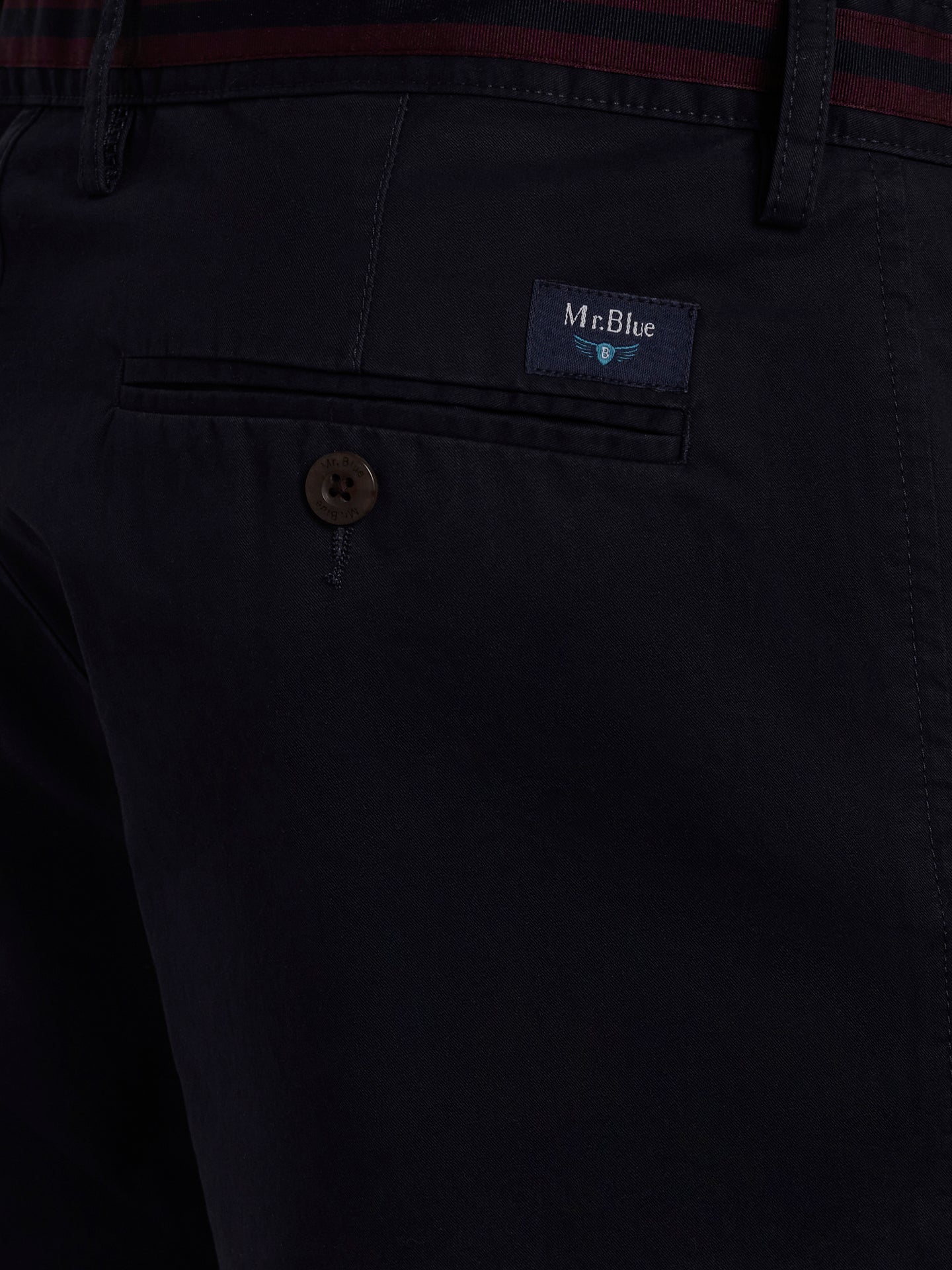 Calças Chinos Regular Fit Twill Azuis Mr. Blue