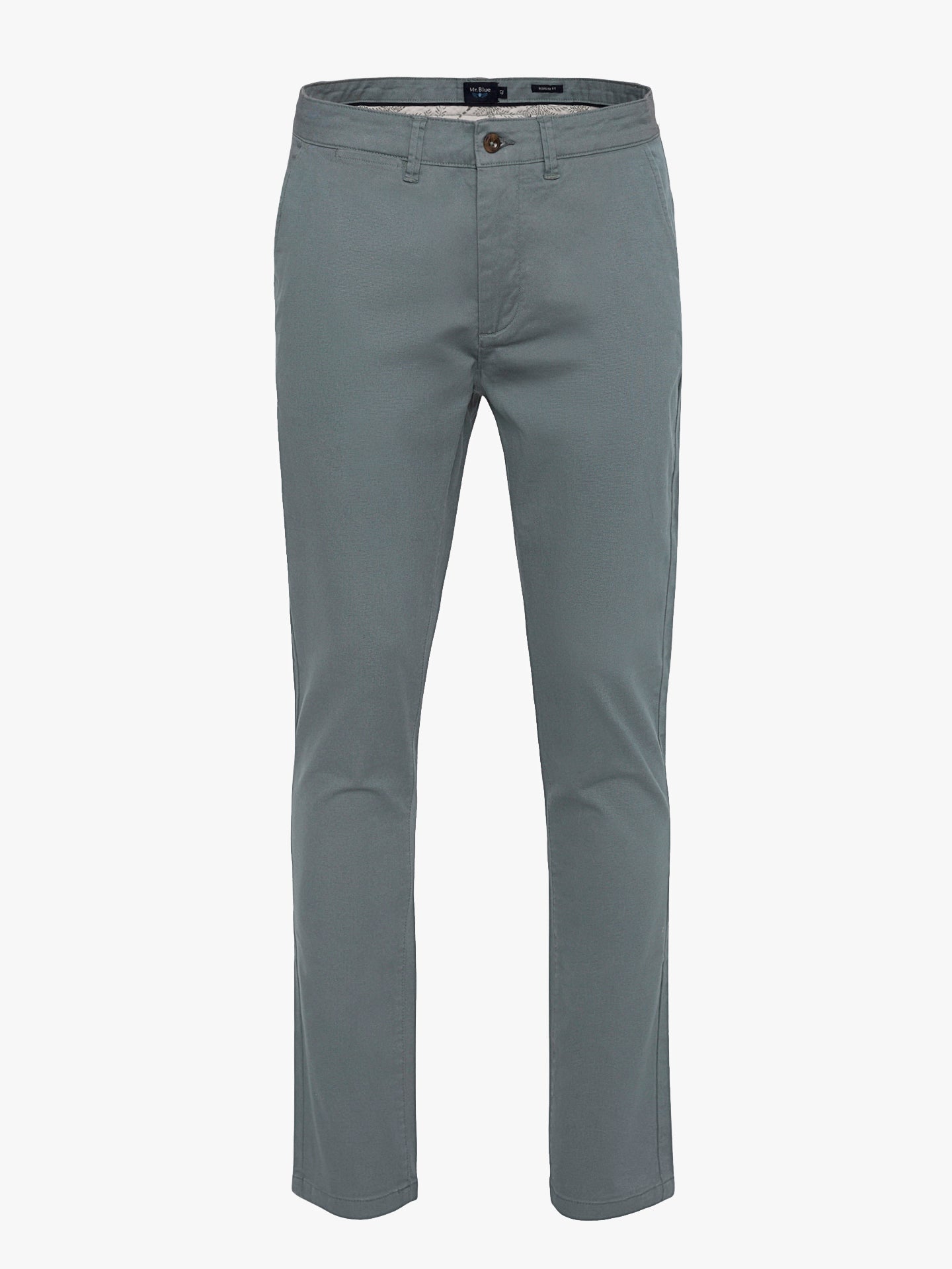 Calças Chinos Regular Fit Twill Azuis Mr. Blue