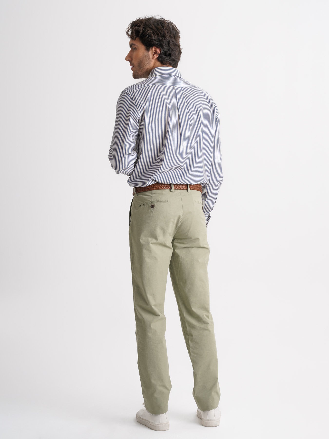 Camisa Regular Fit Twill Azul Mr. Blue