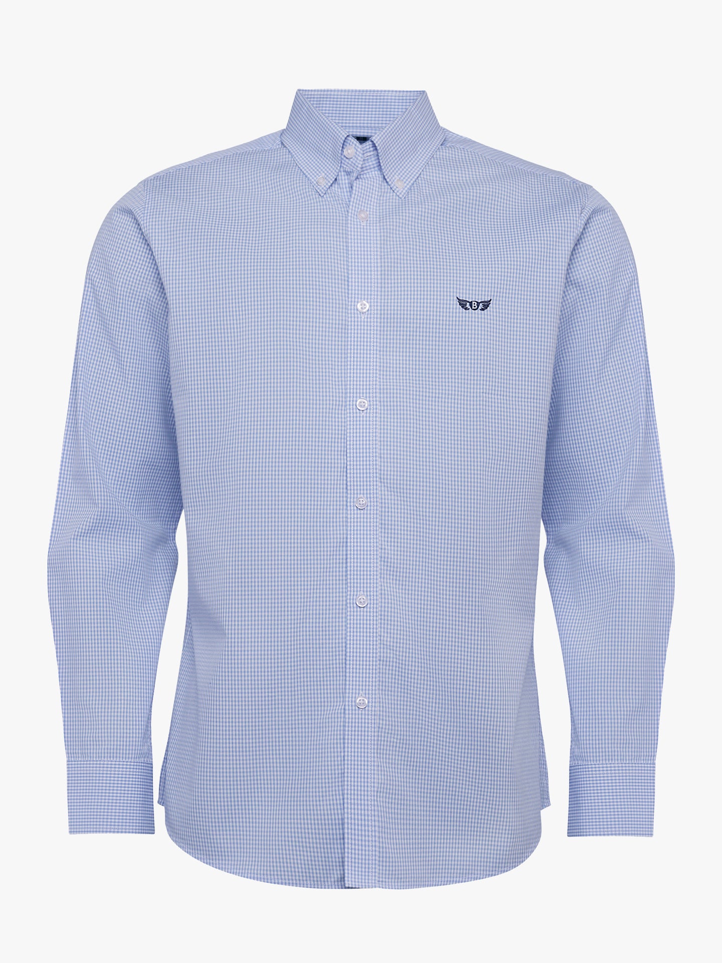 Camisa Regular Fit Popeline Azul Mr. Blue
