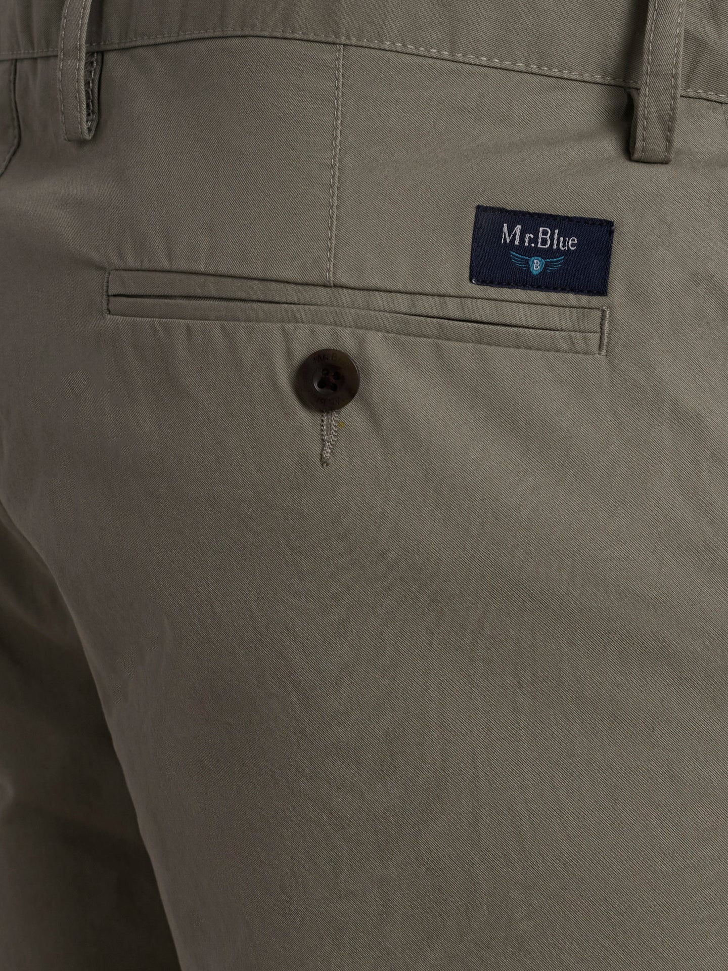 Calças Chinos Regular Fit Twill Verdes Mr. Blue