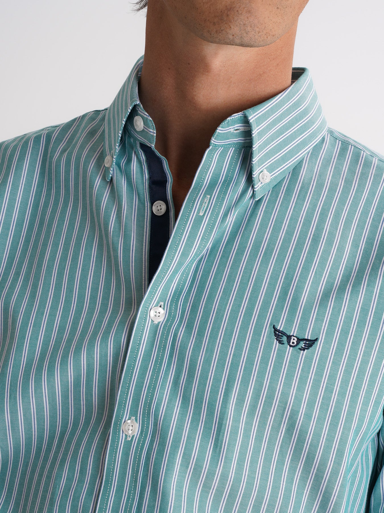 Camisa Regular Fit Oxford Azul Mr. Blue