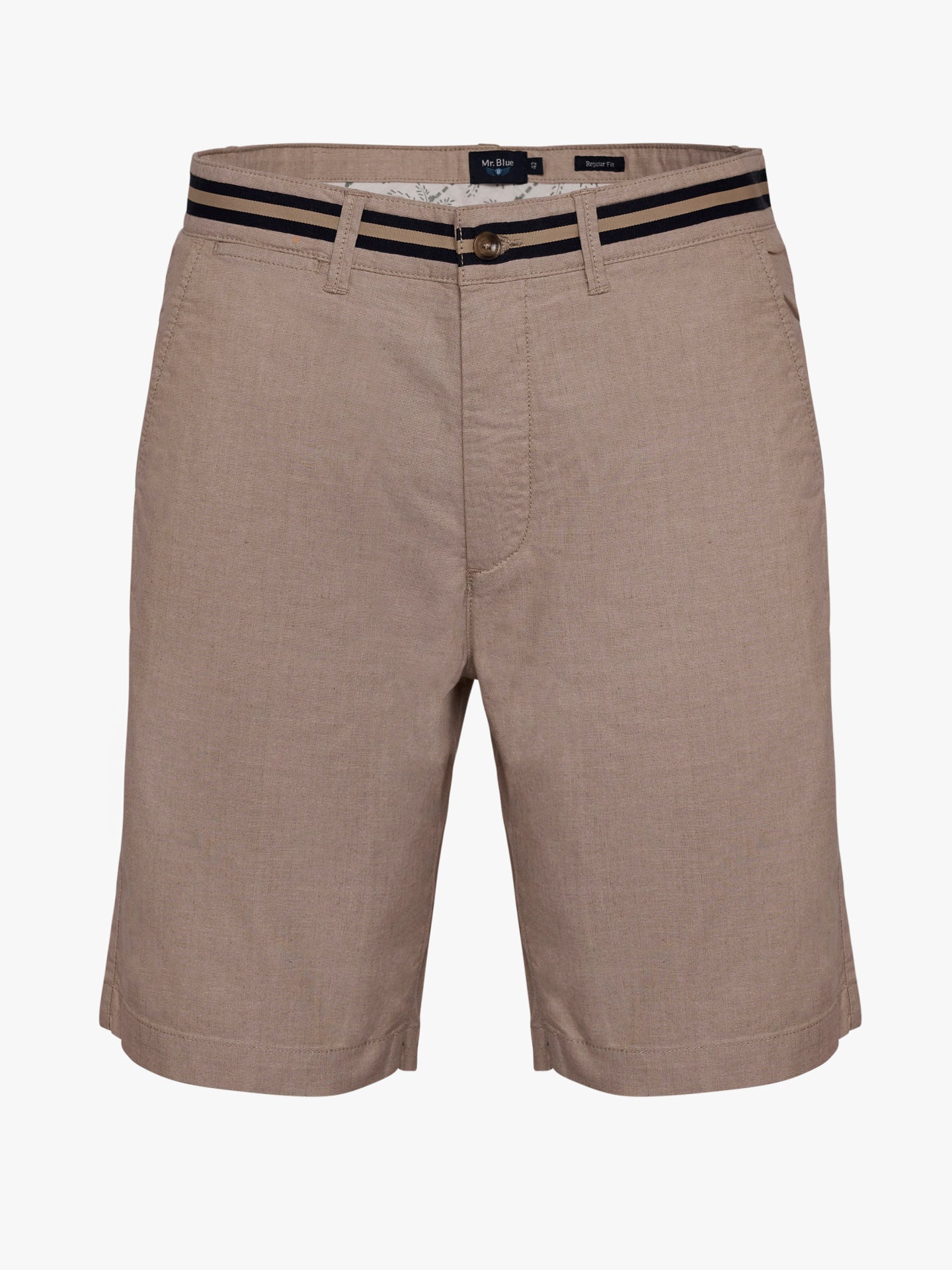 Calções Regular Fit Beges Mr. Blue
