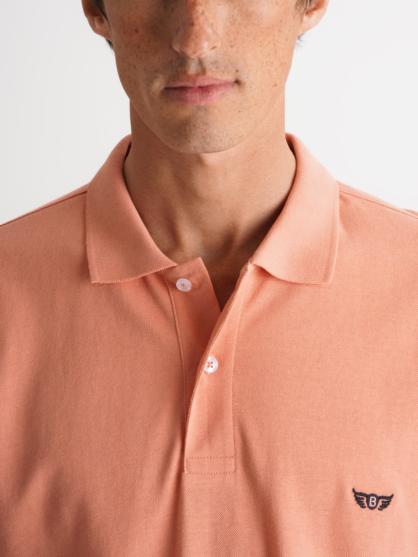 Polo Regular Fit Piquet Laranja Mr. Blue