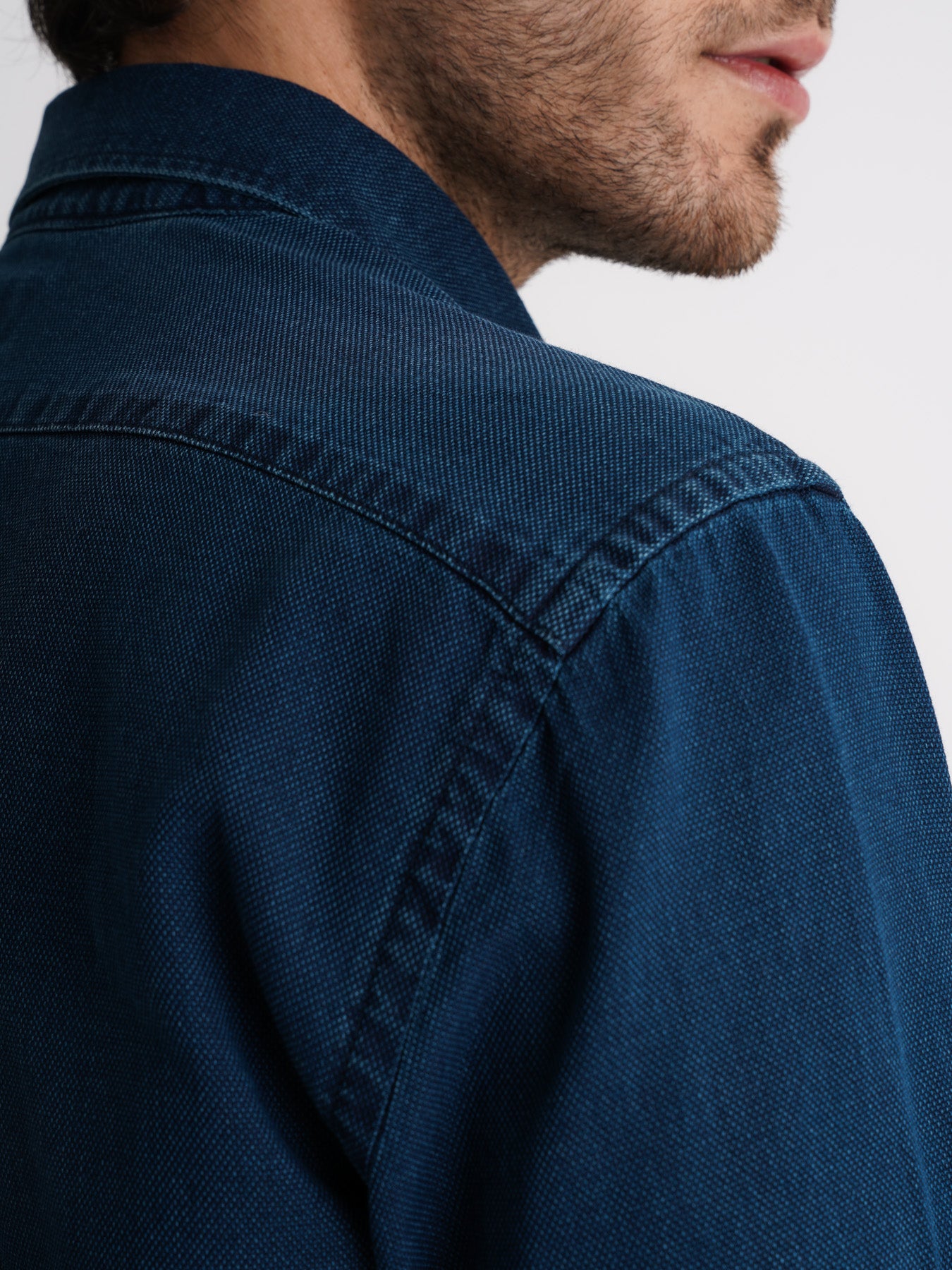 Camisa Regular Fit Denim Azul Mr. Blue