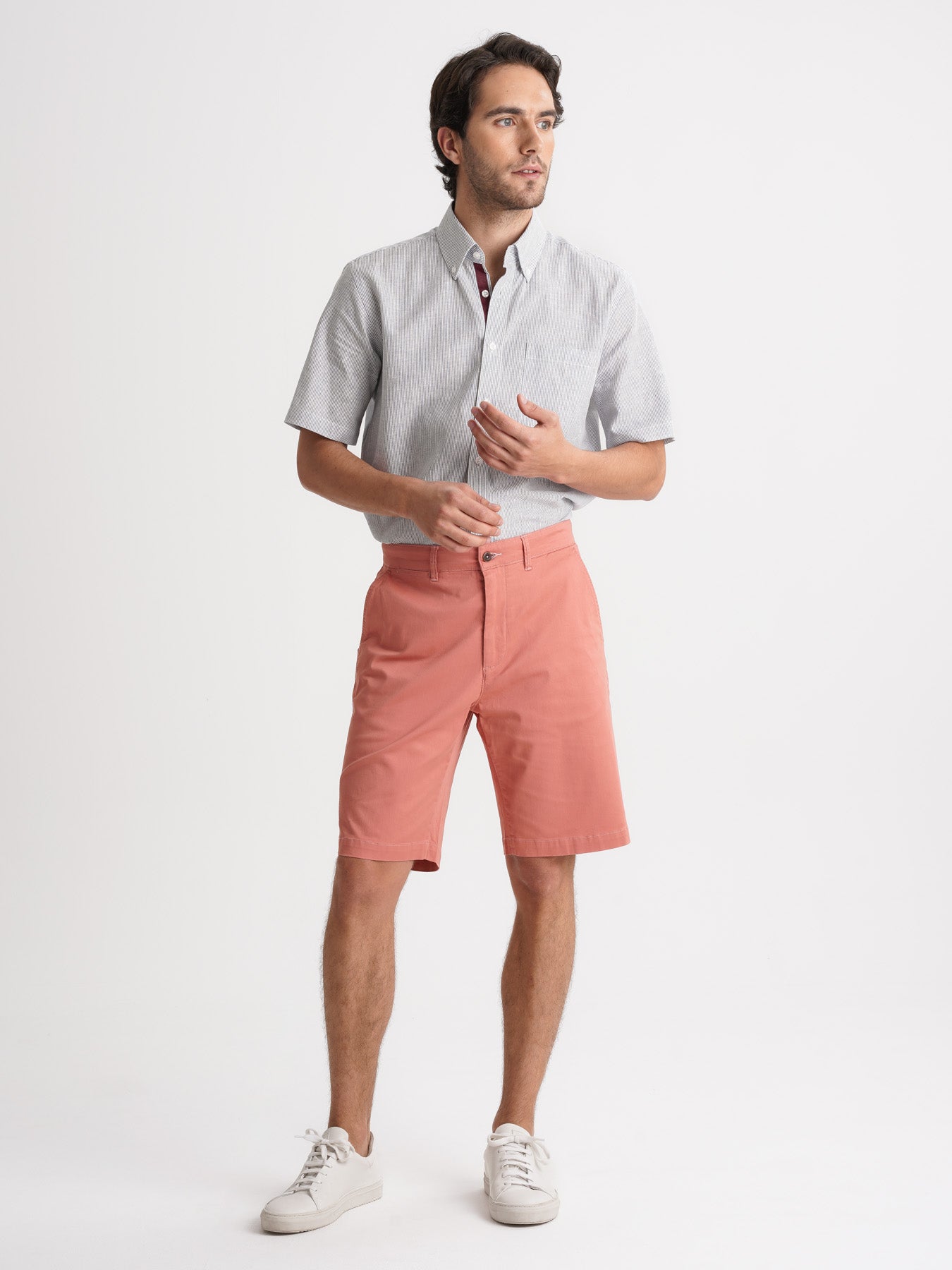 Calções Regular Fit Rosa Mr. Blue