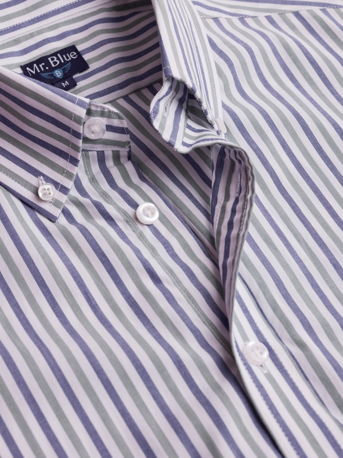 Camisa Regular Fit Popeline Azul Mr. Blue