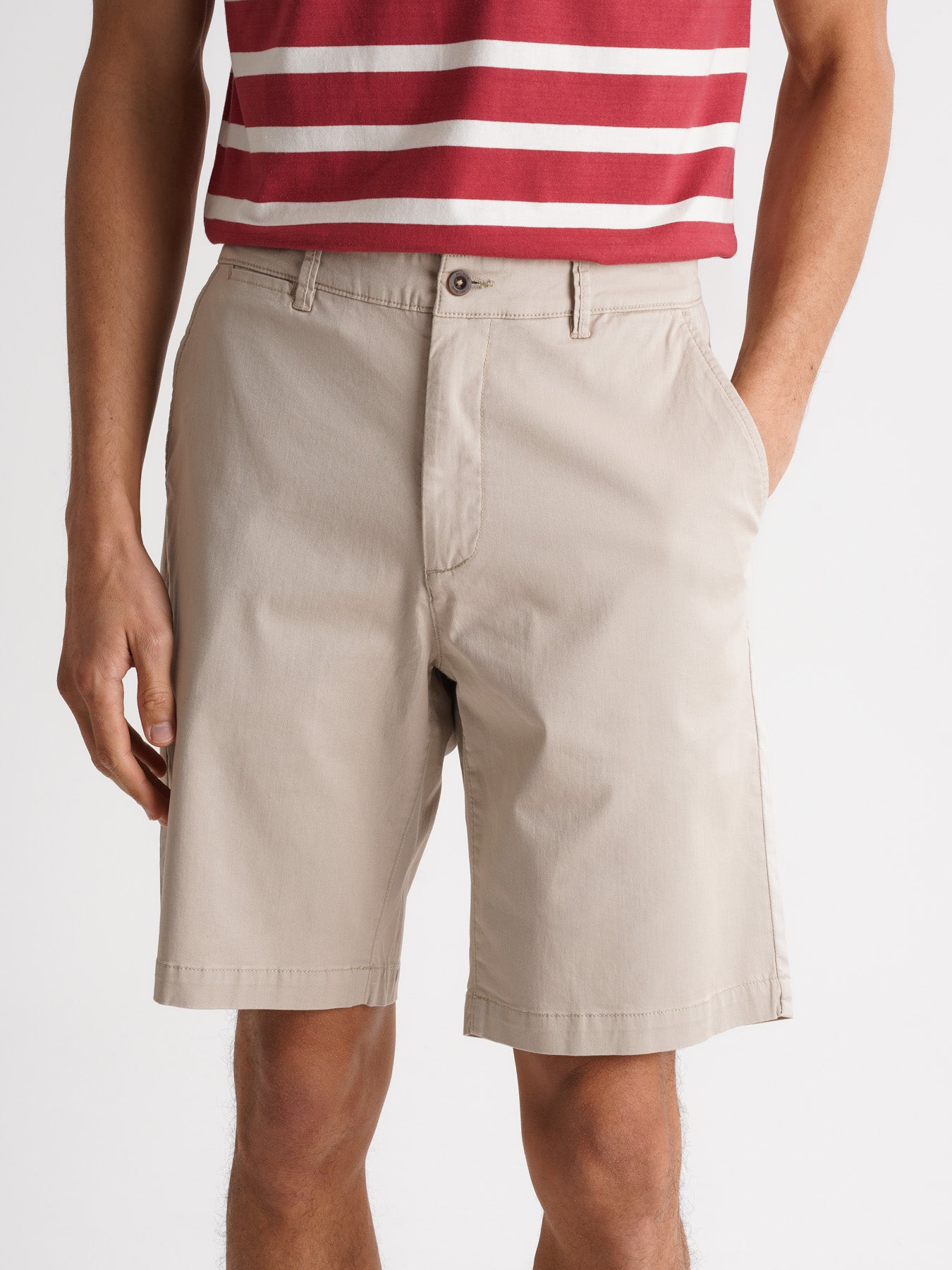 Calções Regular Fit Beges Mr. Blue