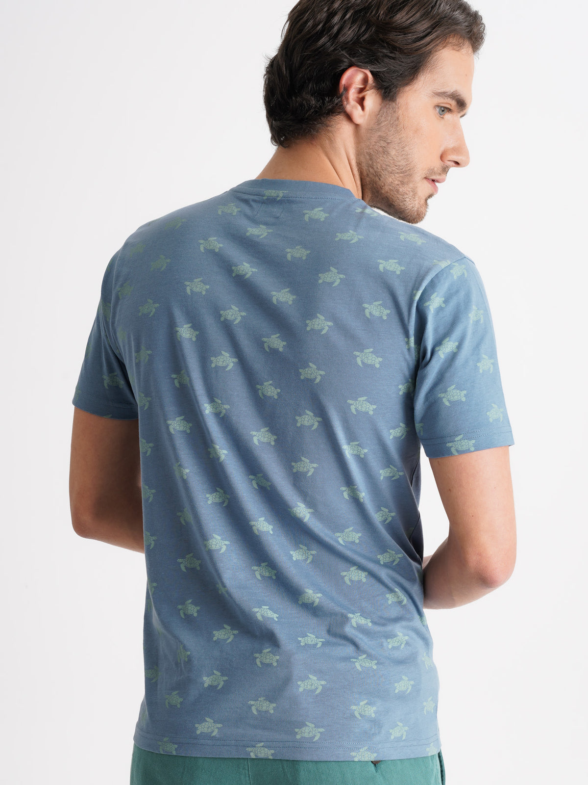 Mr. Blue Camiseta 100% Algodón Azul