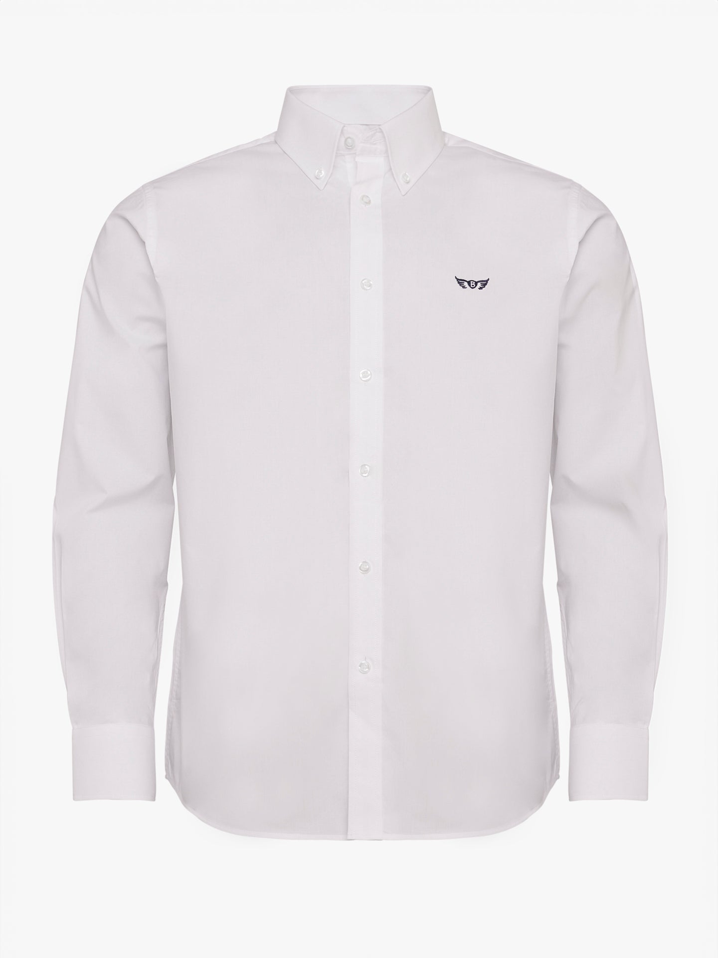 Camisa Regular Fit Popeline Branca Mr. Blue