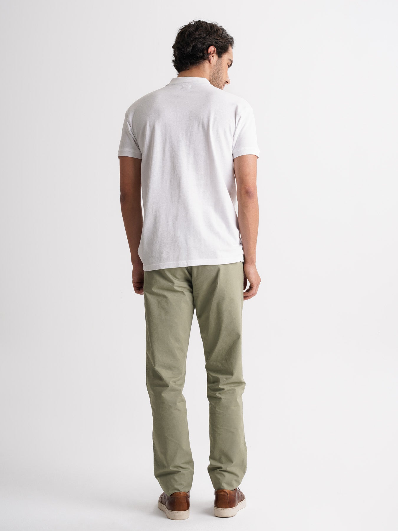 Polo Regular Fit Piquet Branco Mr. Blue