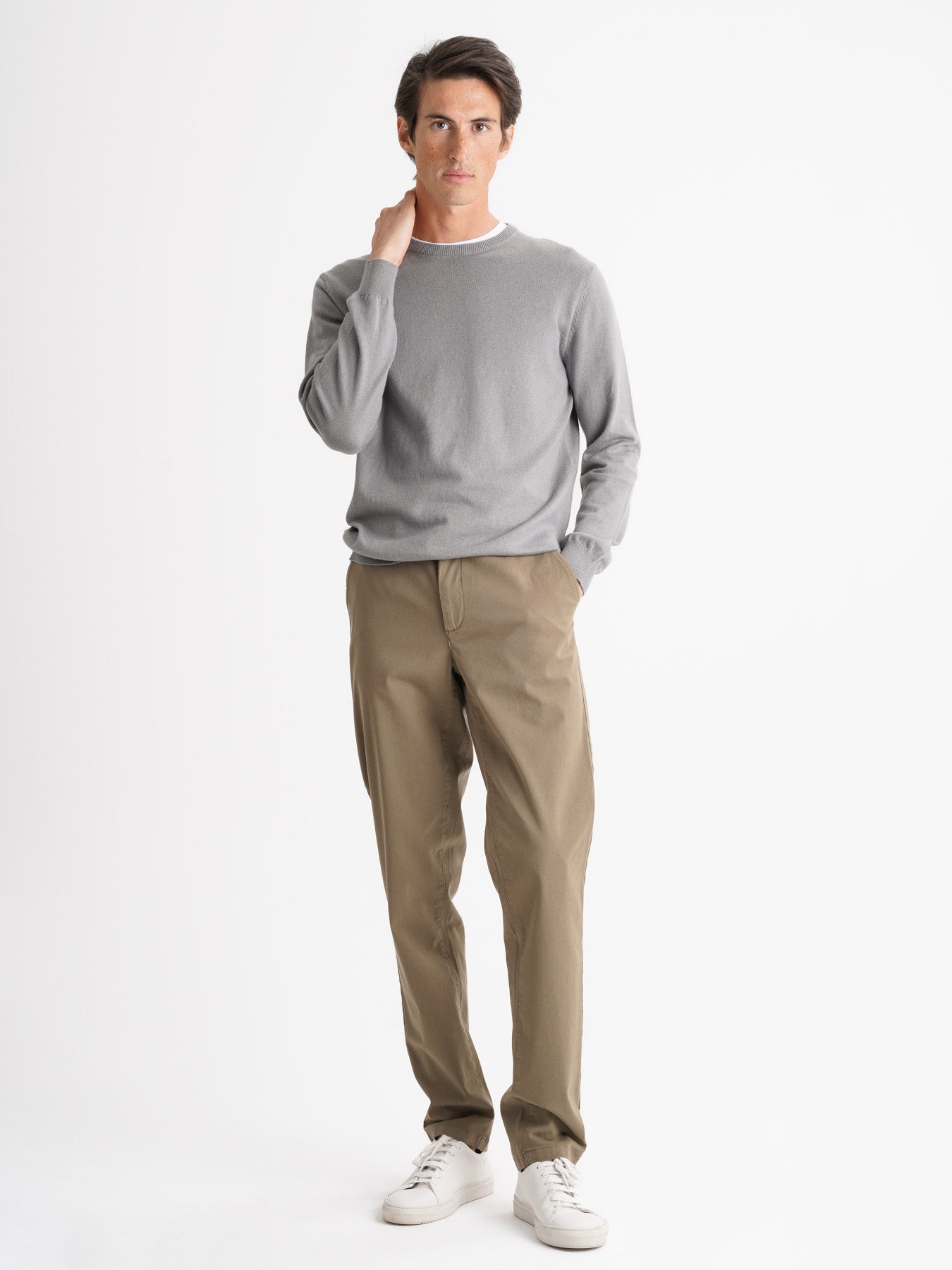 Pullover Caxemira Fino Cinzento Mr. Blue