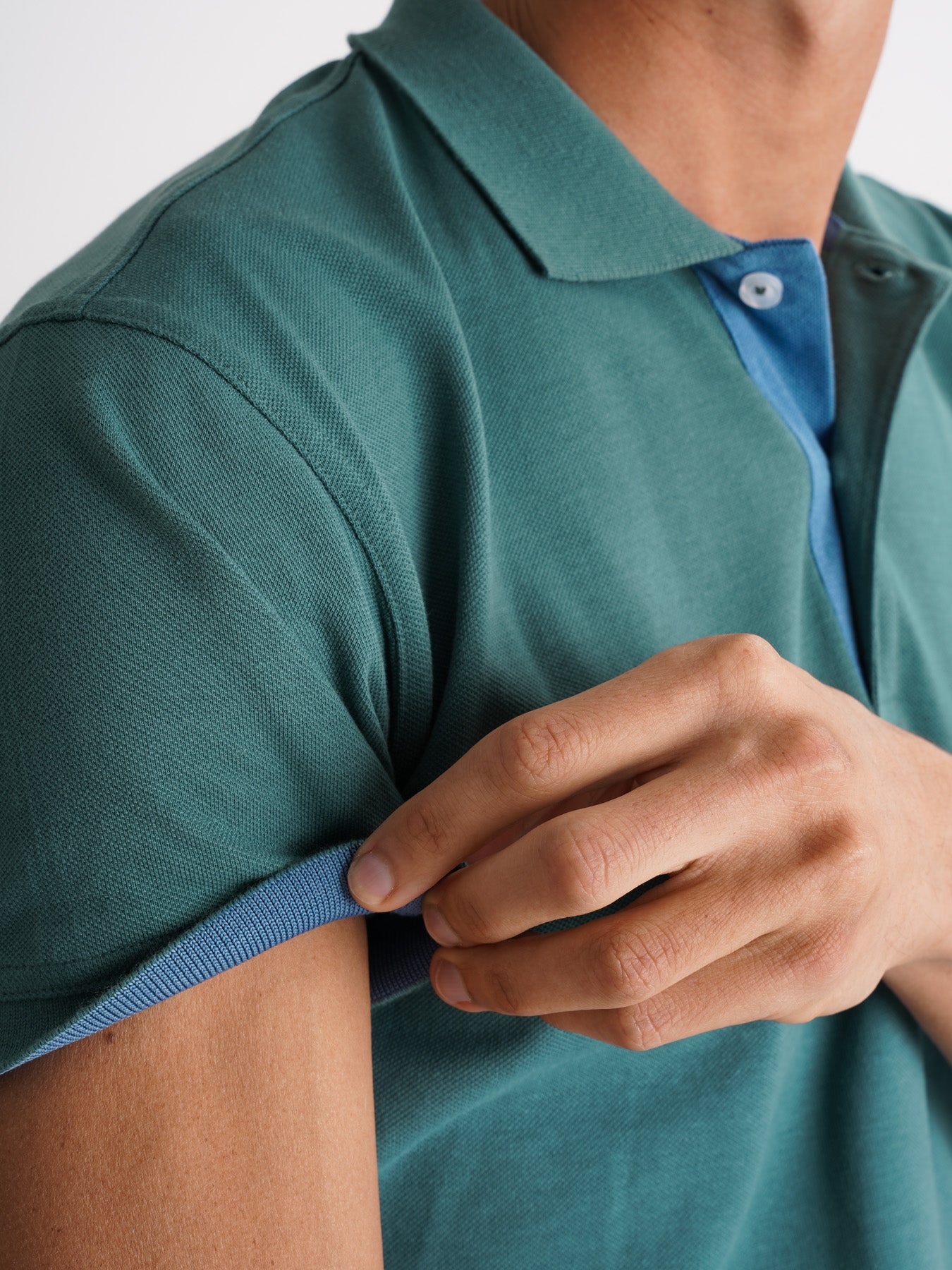 Polo Regular Fit Piquet Azul Mr. Blue