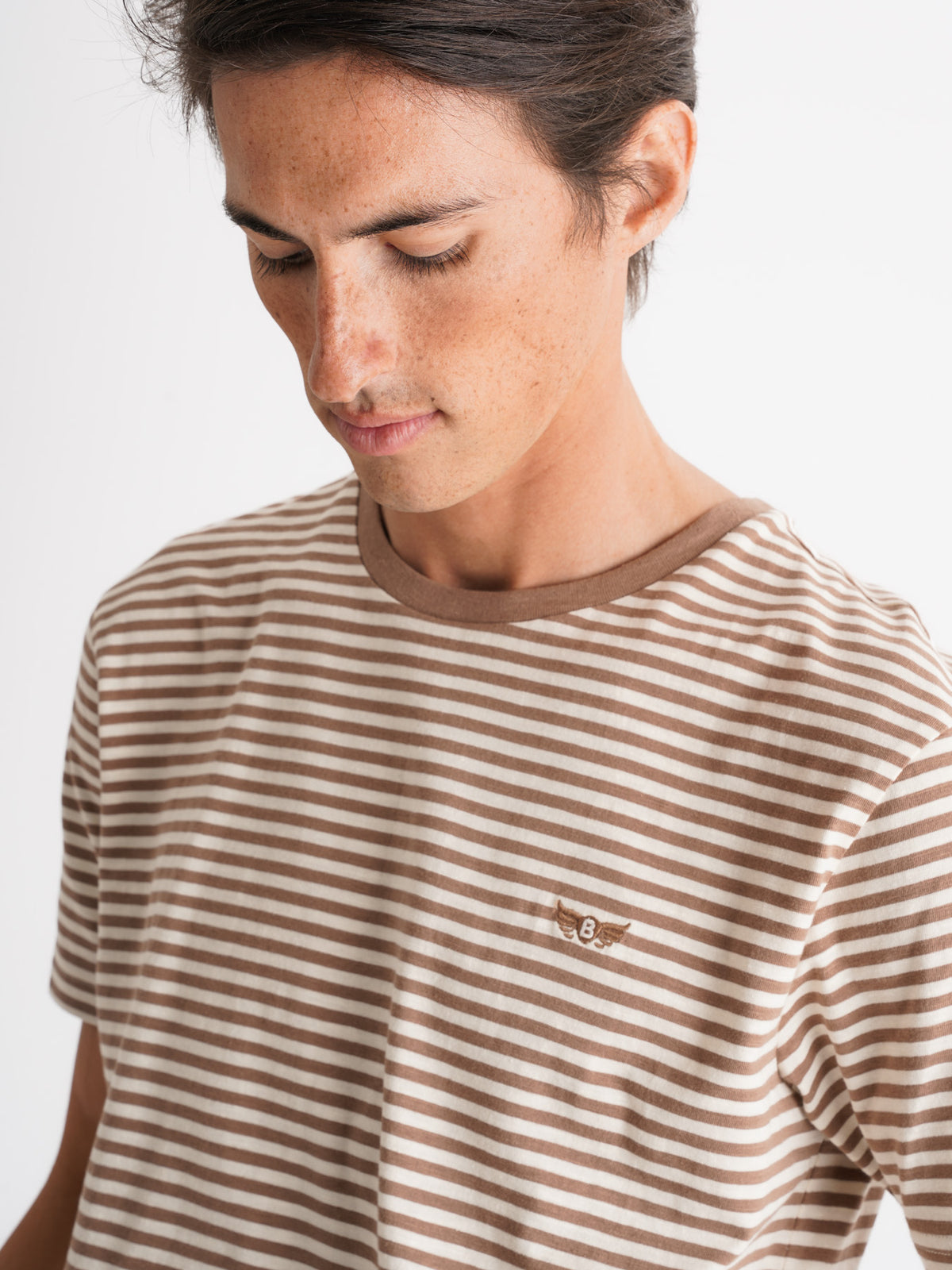 Mr. Blue 100% Cotton Brown T-Shirt