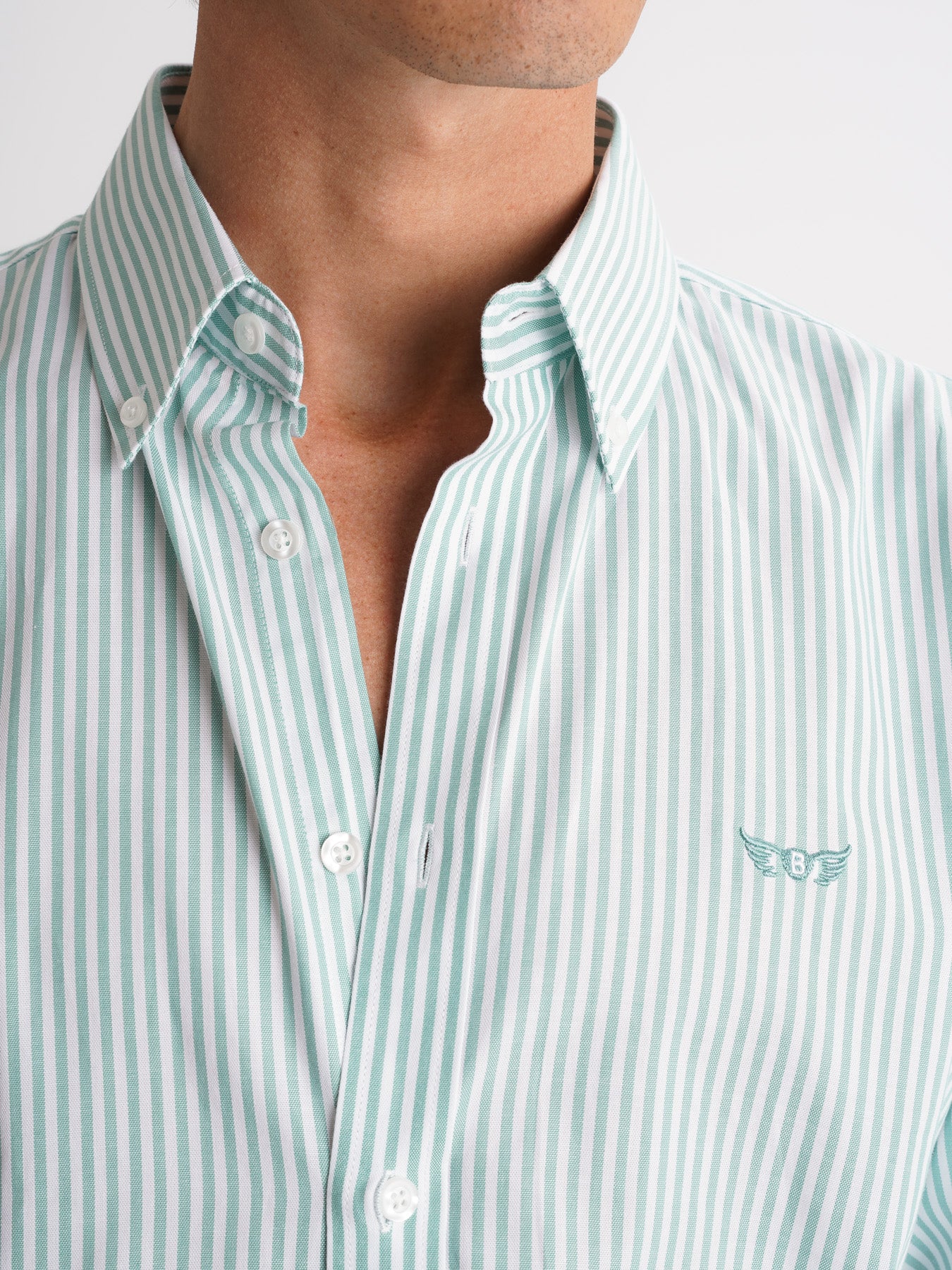 Camisa Regular Fit Oxford Verde Mr. Blue