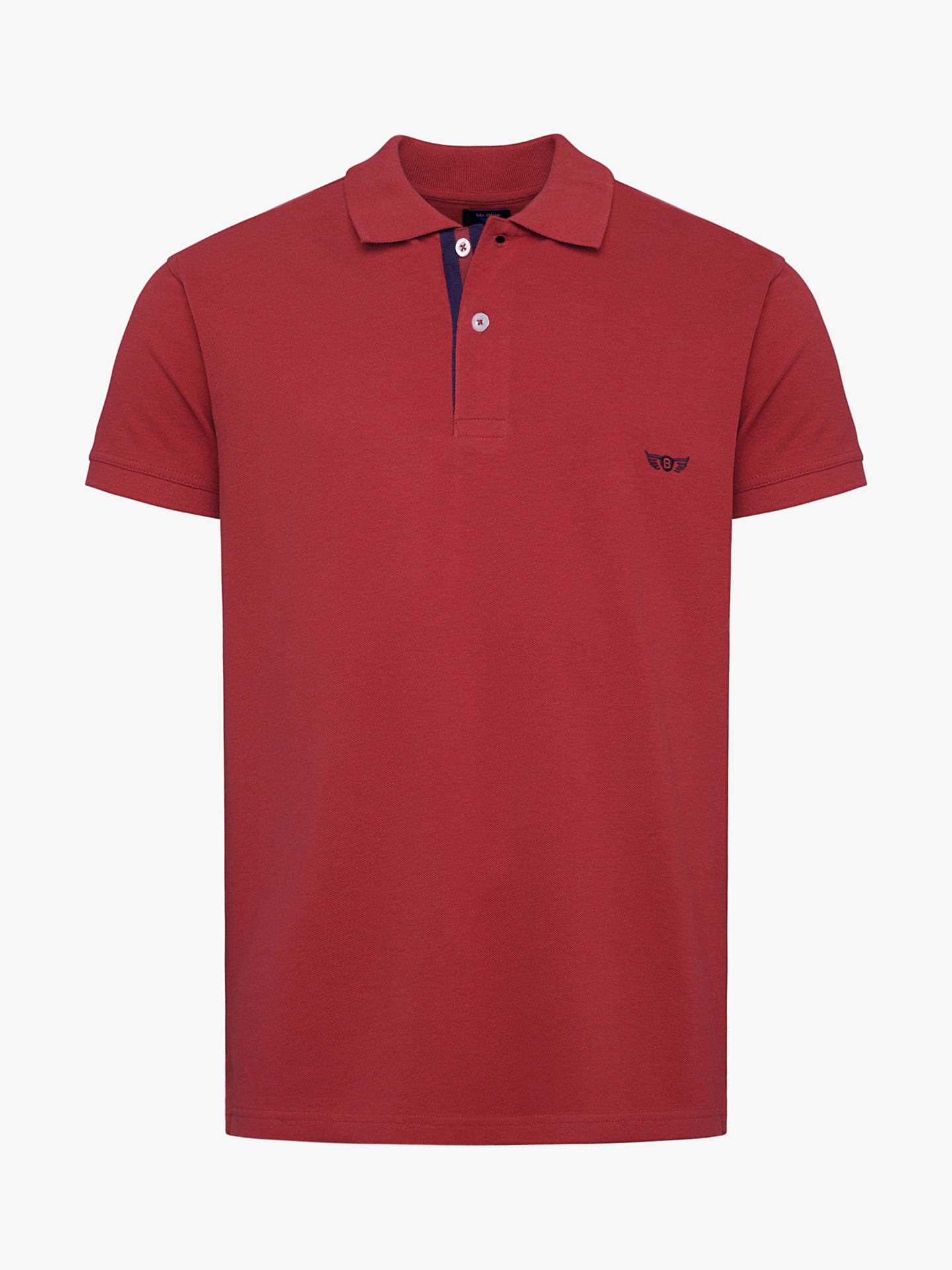 Polo Regular Fit Piquet Vermelho Mr. Blue